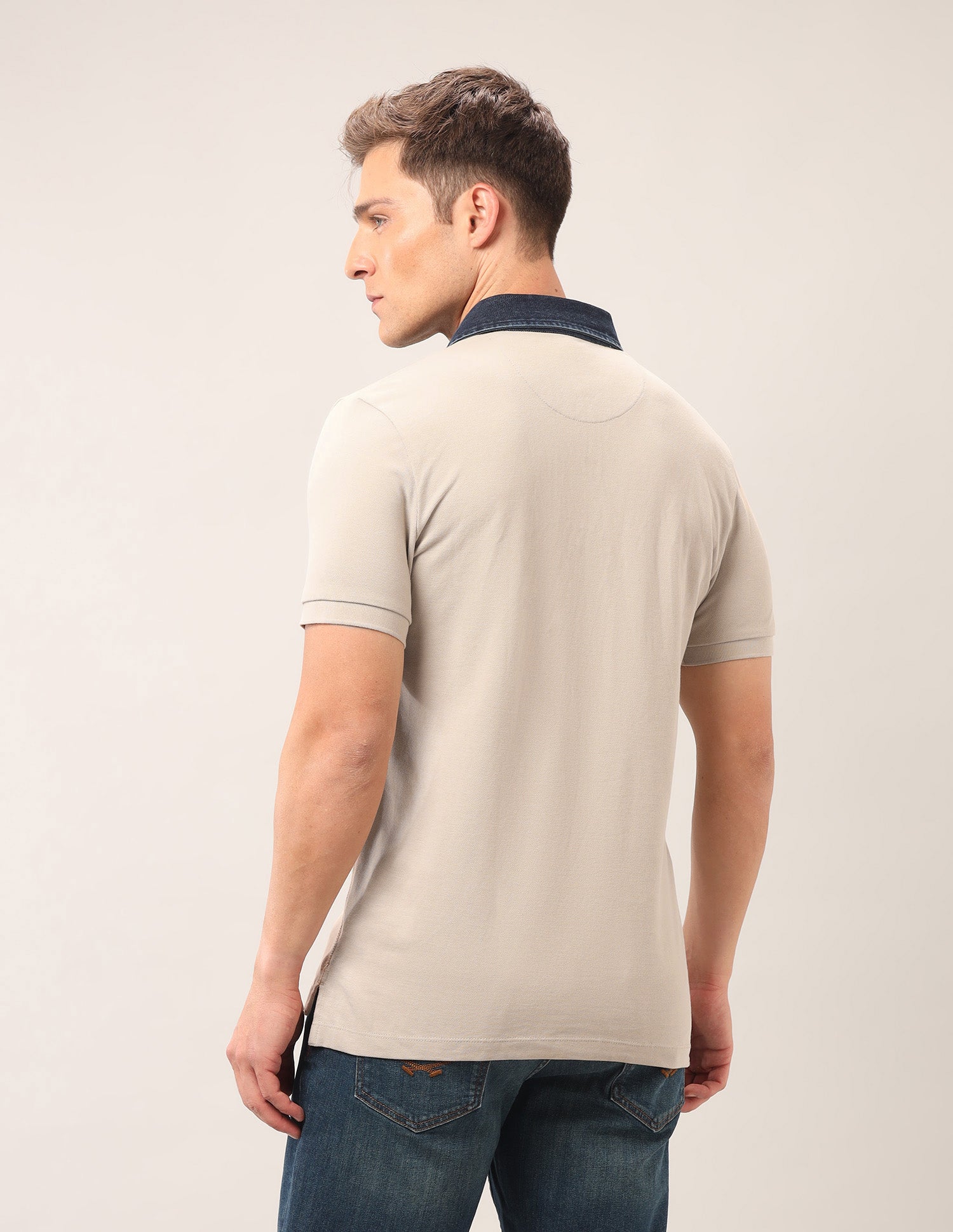 Solid Outdoor Polo Shirt Beige - U.S. Polo Assn. India | Large