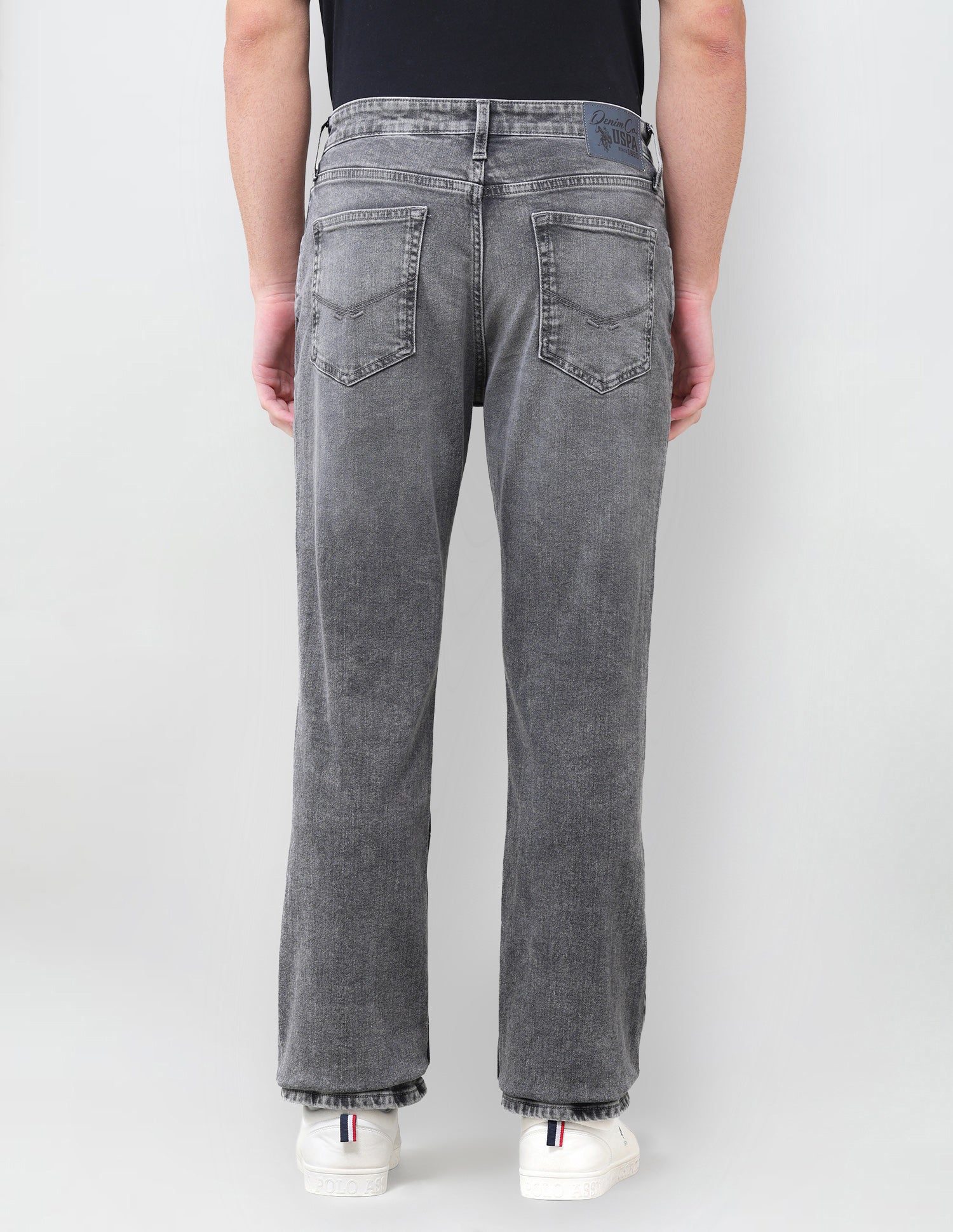 Connor Bootcut Fit Grey Jeans Grey - U.S. Polo Assn. India | Large