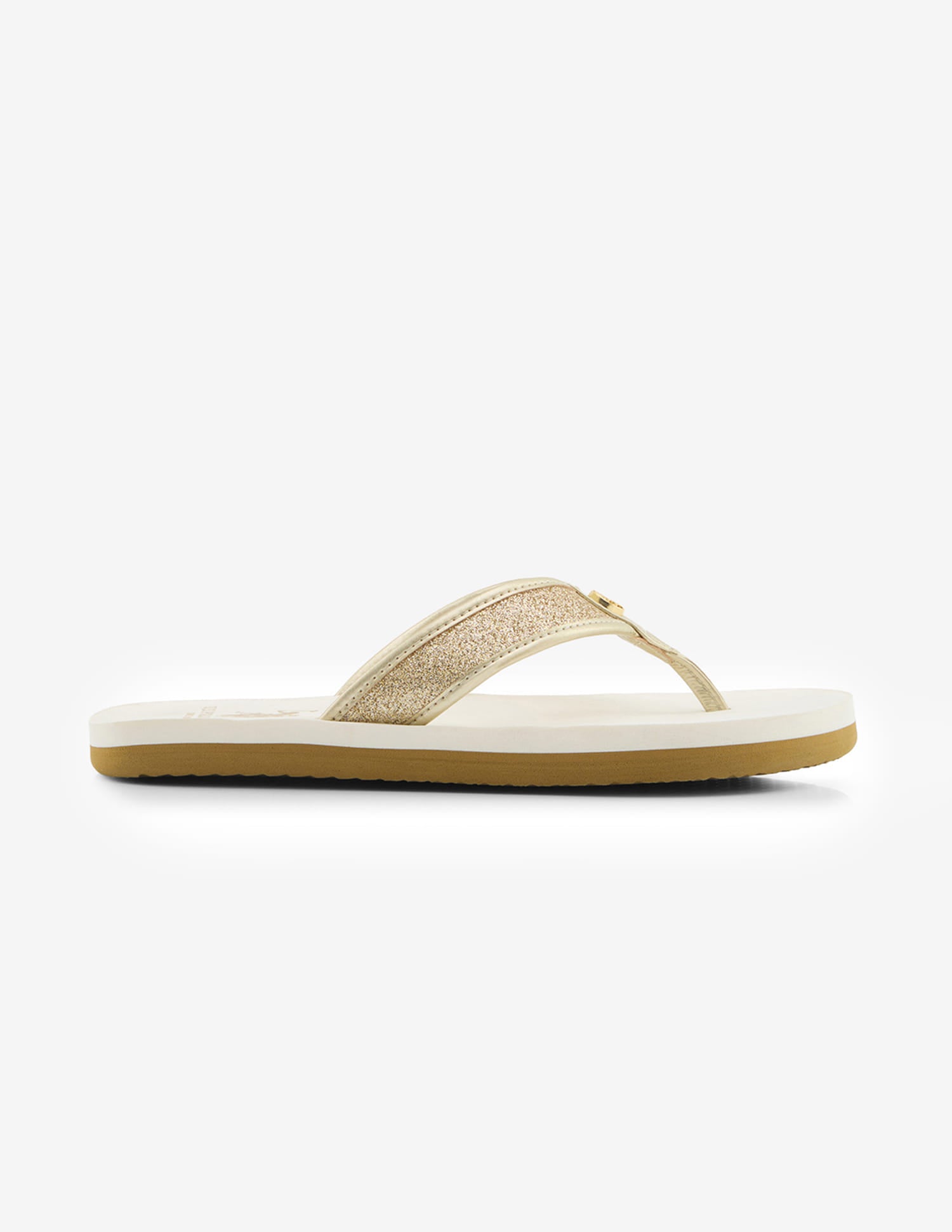 Kirei Glitter Flip Flops Beige - U.S. Polo Assn. India | Large