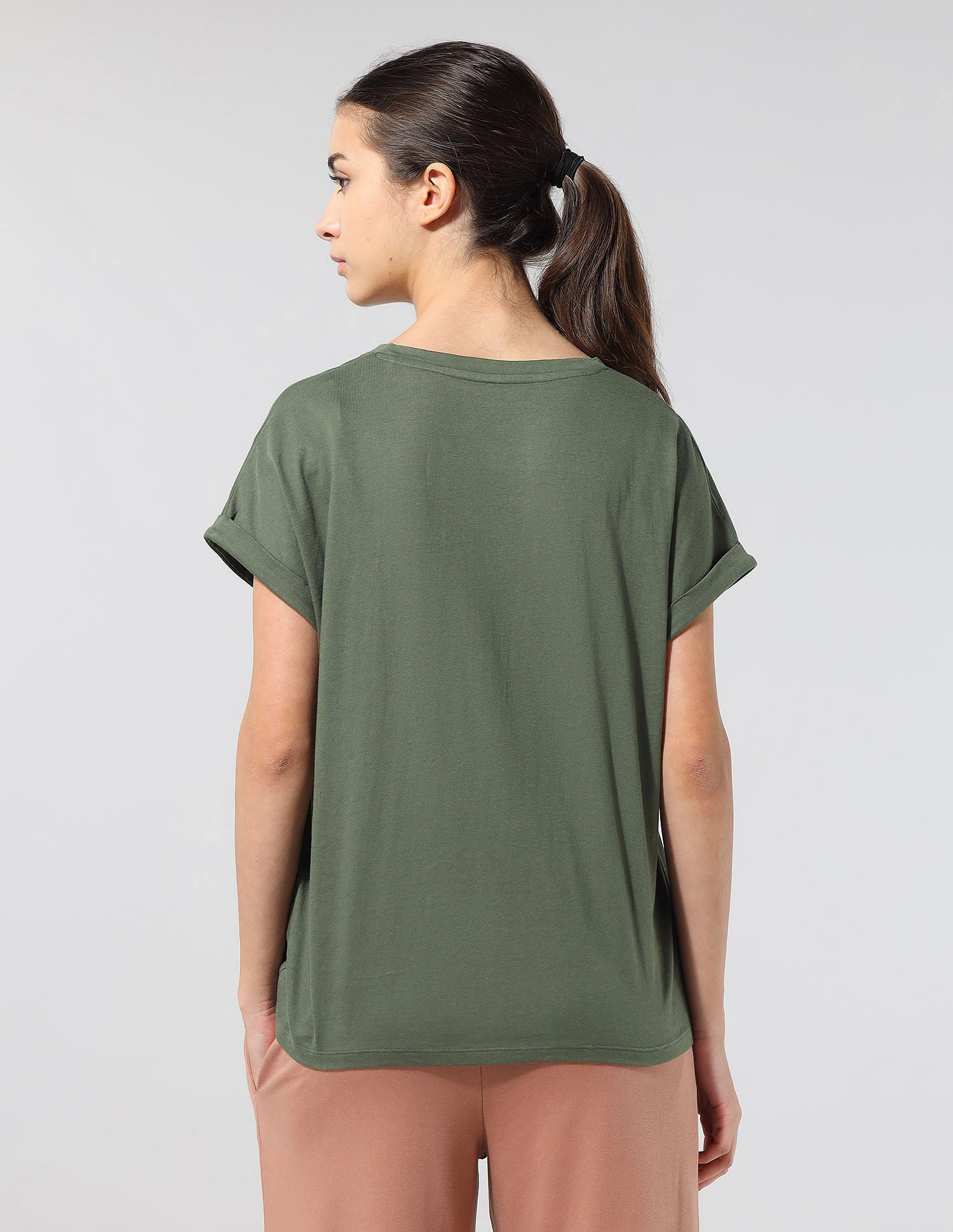 Regular Fit Solid Lounge T-Shirt Olive - U.S. POLO ASSN. | Large