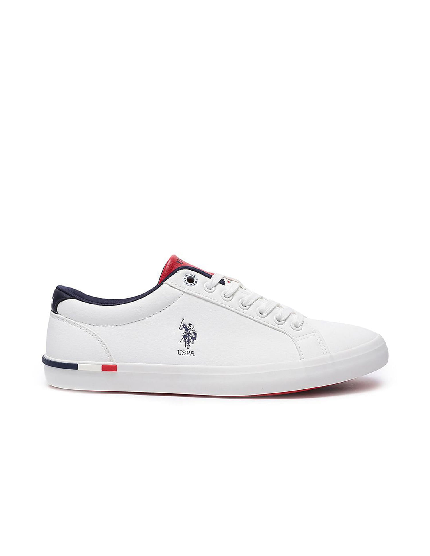 Men Round Toe Anton 4.0 Sneakers Off White - U.S. Polo Assn. India | Large