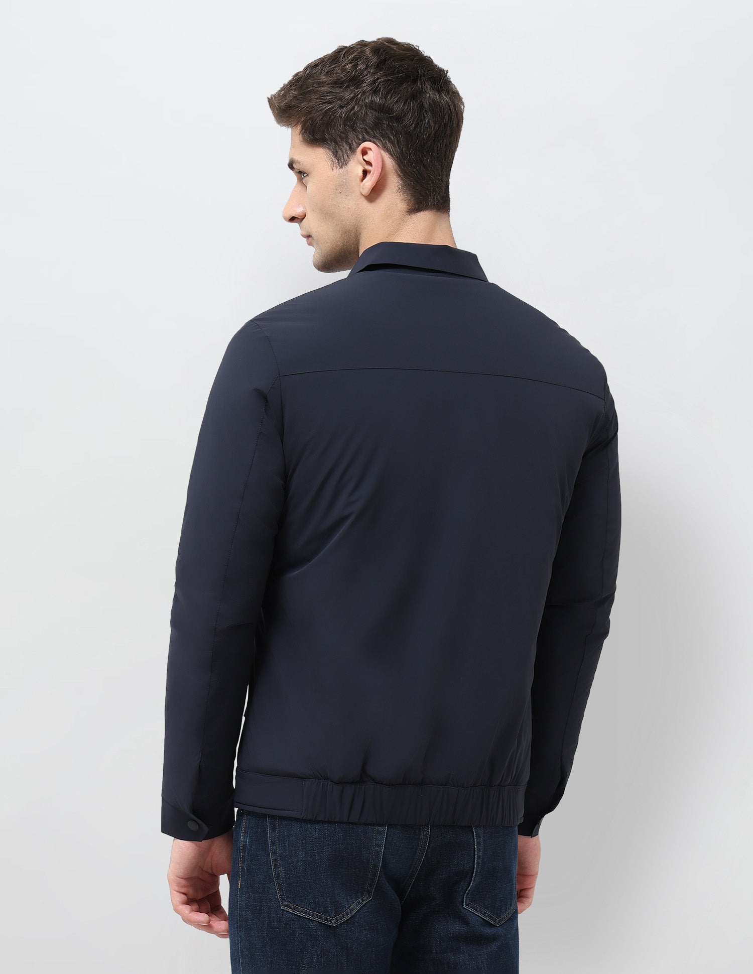 Solid Regular Fit Jacket Navy - U.S. POLO ASSN. | Large