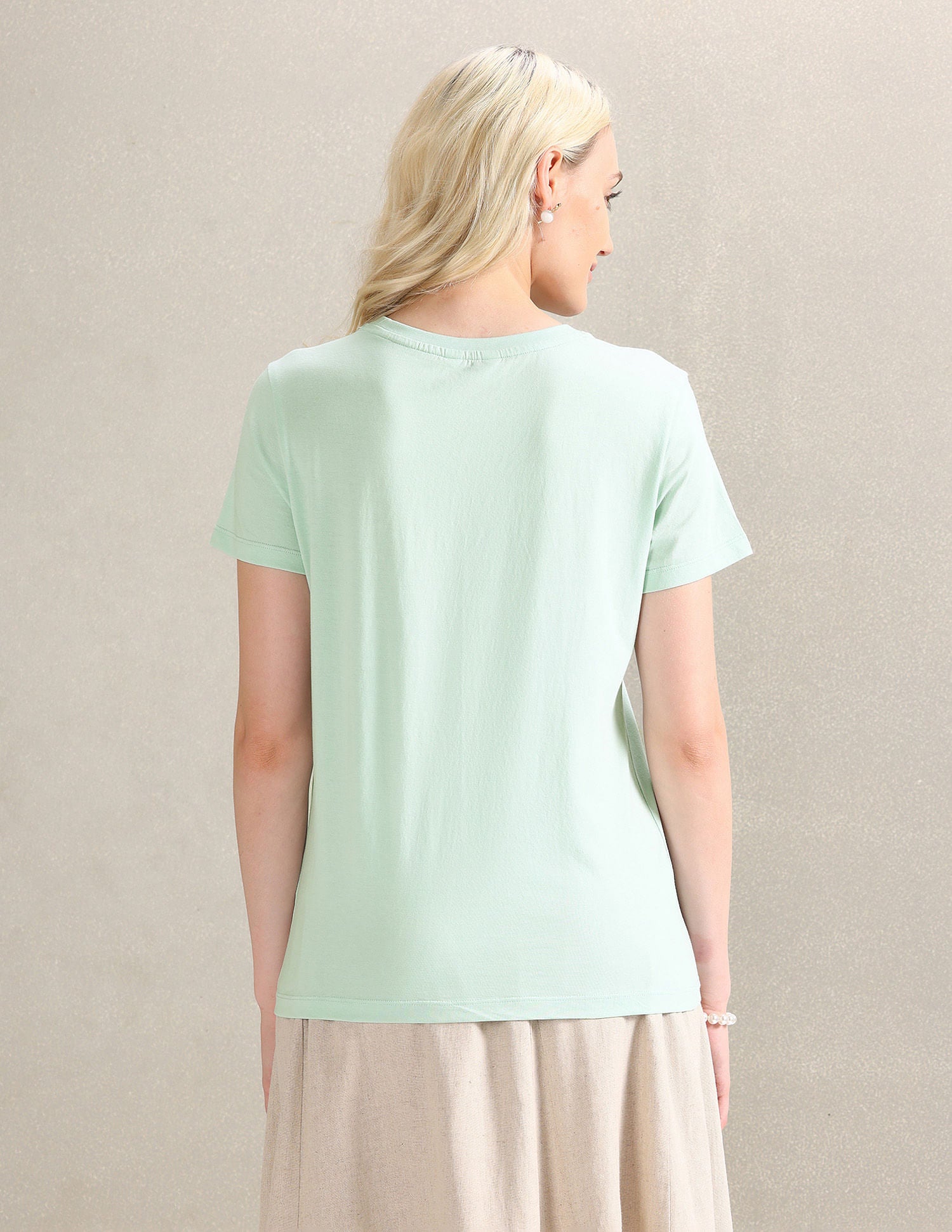 HD Print Regular Fit T-Shirt Mint - U.S. POLO ASSN. | Large