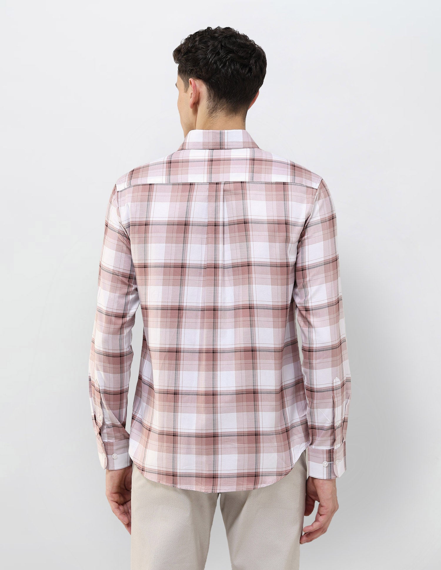 Tartan Checked Tailored Fit Shirt Maroon - U.S. POLO ASSN. | Large