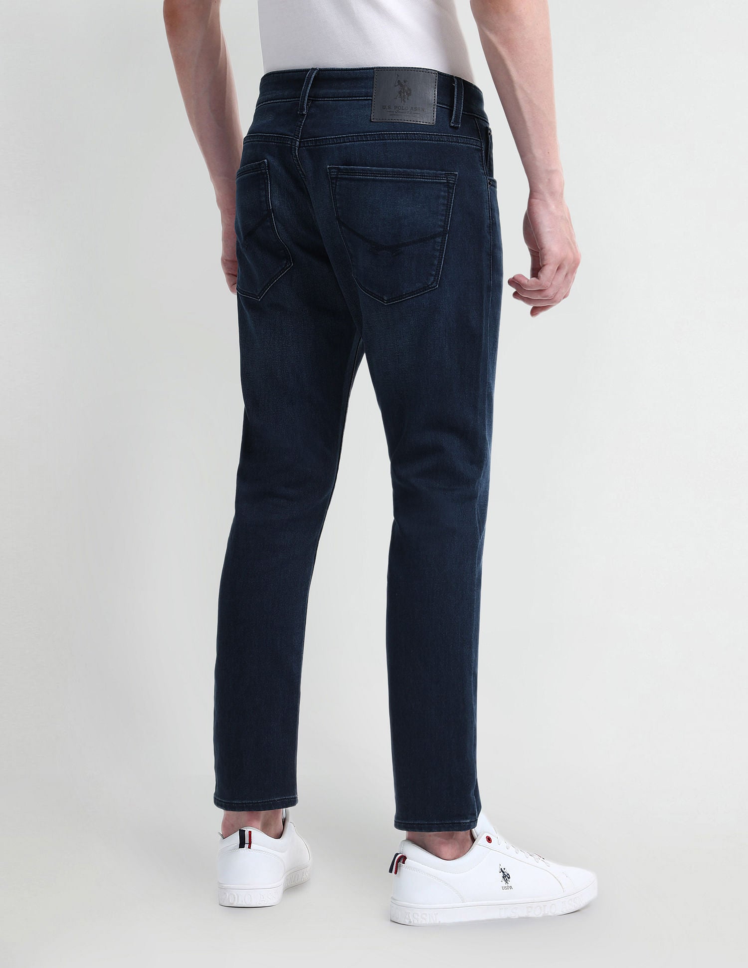 Henry Tapered Cropped Fit Blue Jeans Dark-Blue - U.S. Polo Assn. India | Large