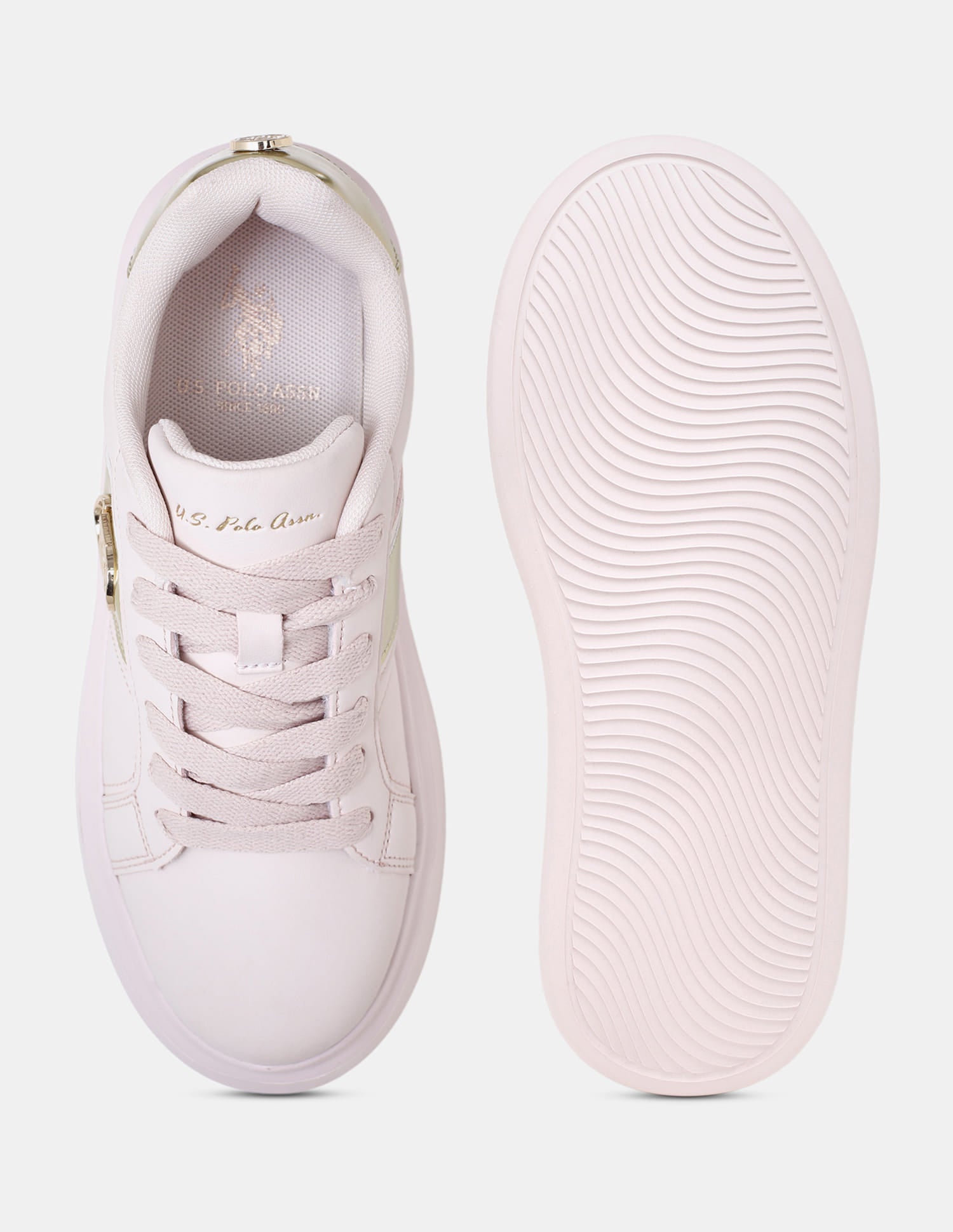 Women Nella Round Toe Sneakers Nude - U.S. Polo Assn. India | Large