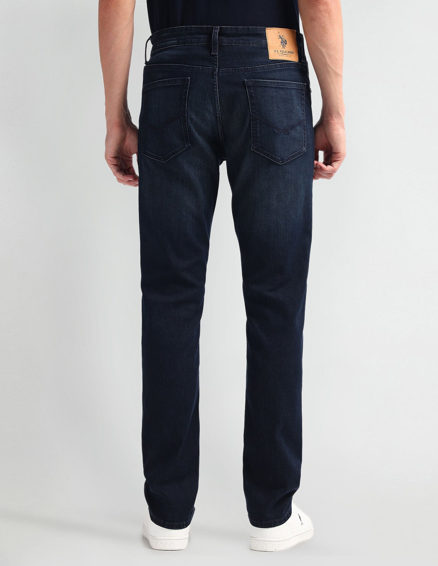 Brandon Slim Tapered Fit Dark Wash Jeans Blue - U.S. Polo Assn. India | Large
