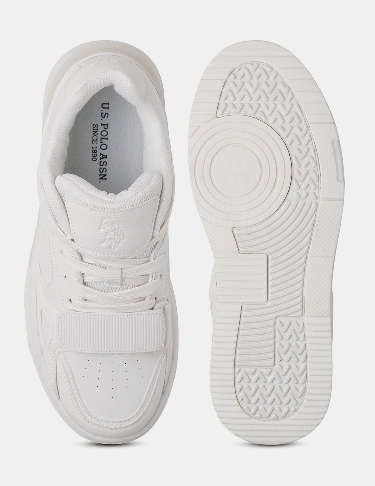 Men Low Top Mark Sneakers Cream - U.S. Polo Assn. India | Large