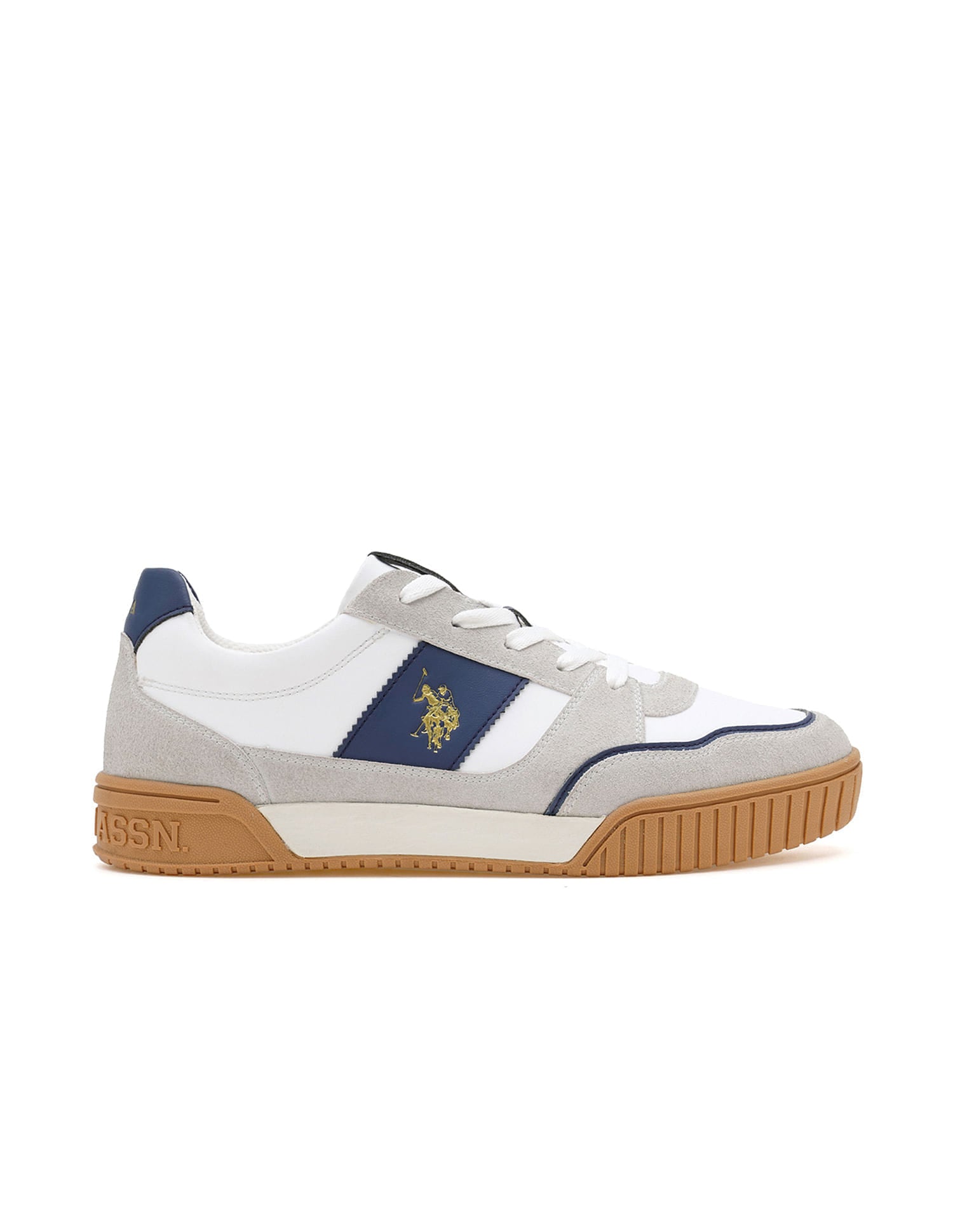 Rever 2.0 Colourblocked Suede Sneakers Grey - U.S. Polo Assn. India | Large