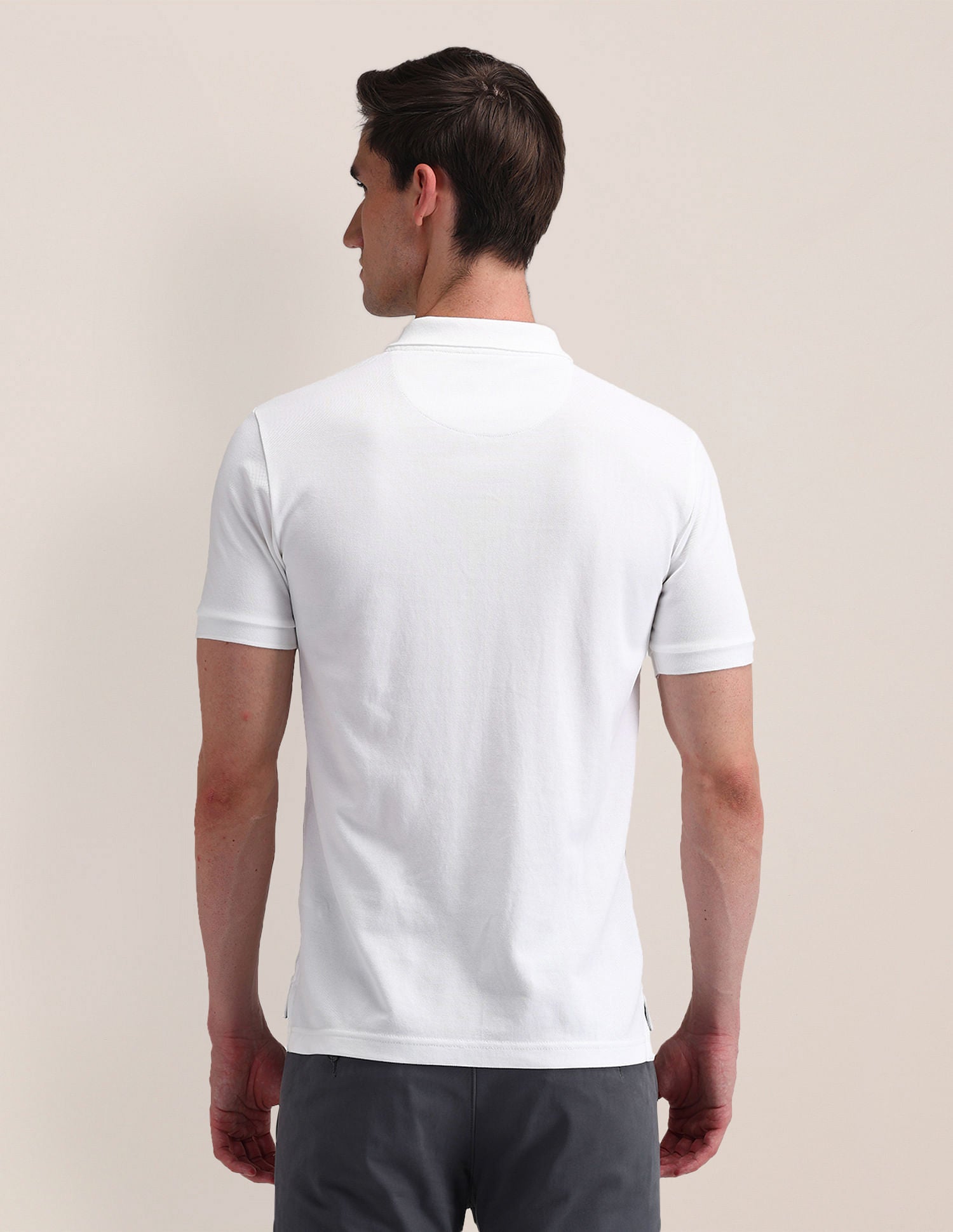 Solid Slim Fit Polo Shirt White - U.S. POLO ASSN. | Large