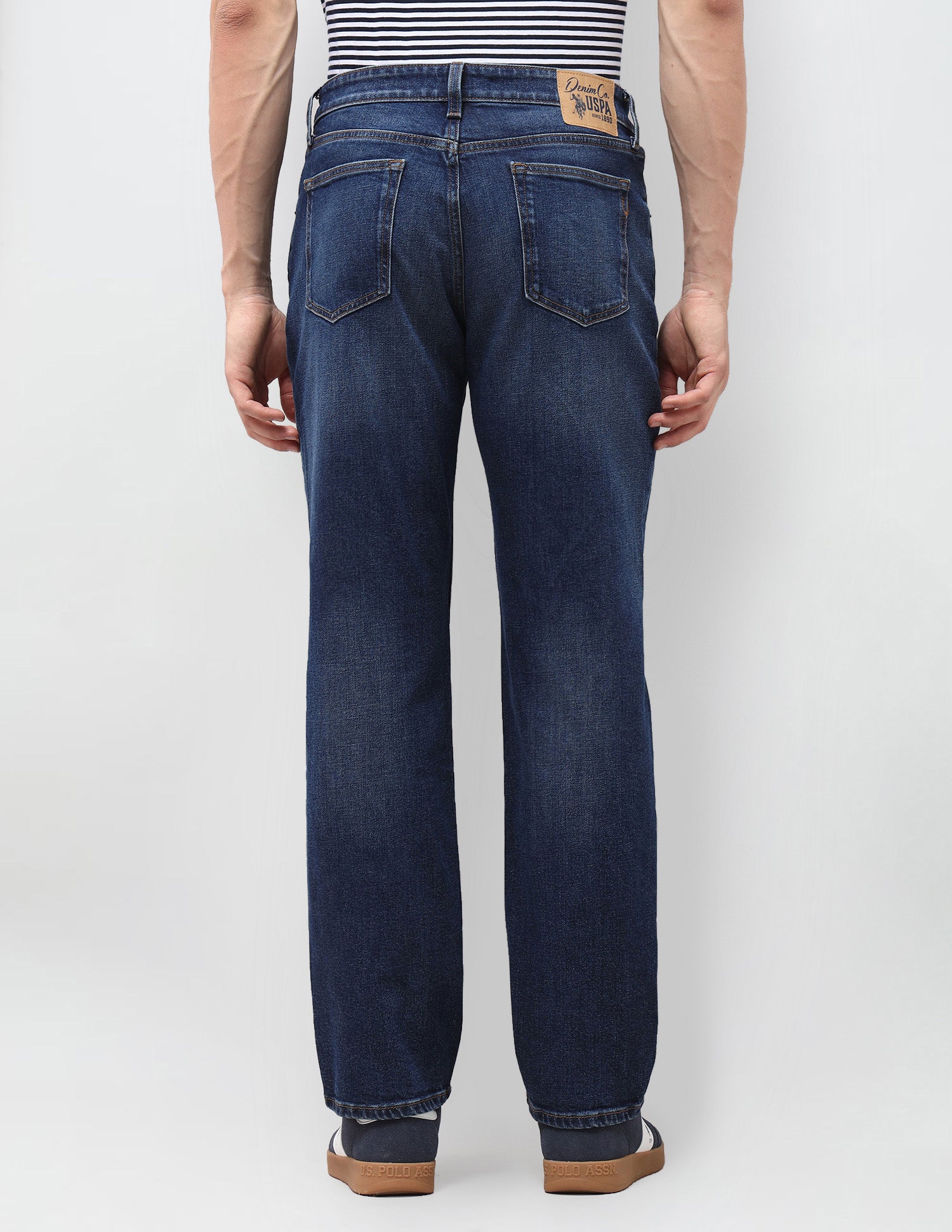 Shawn Relaxed Fit Blue Jeans Dark Blue - U.S. Polo Assn. India | Large