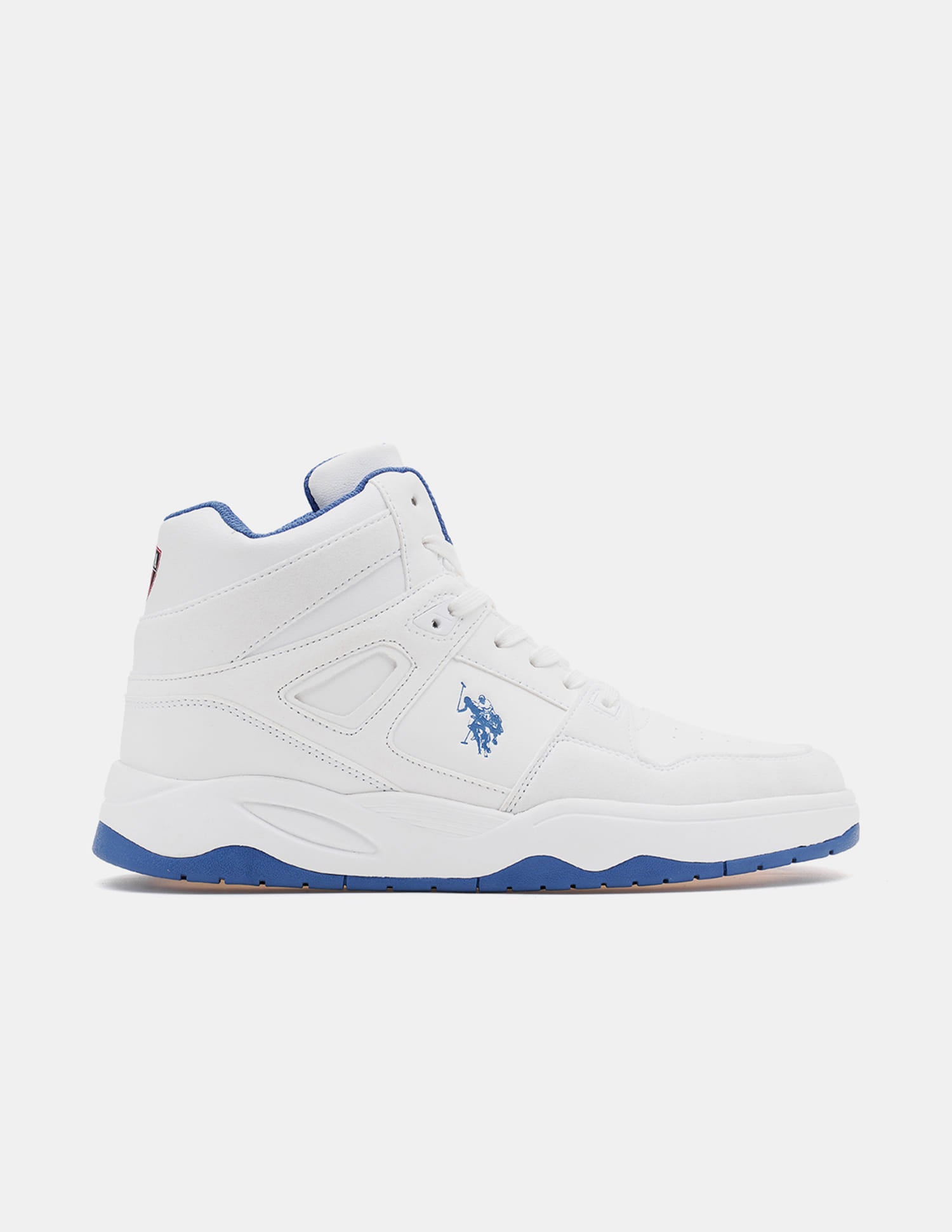 Colour Blocked Mid Top Bruce 2.0 Sneakers White - U.S. Polo Assn. India | Large