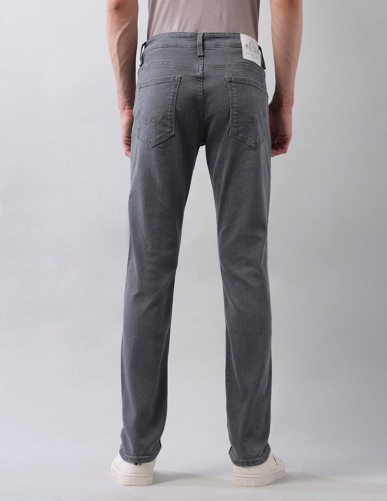 Brandon Slim Tapered Fit Grey Jeans Grey - U.S. POLO ASSN. | Large