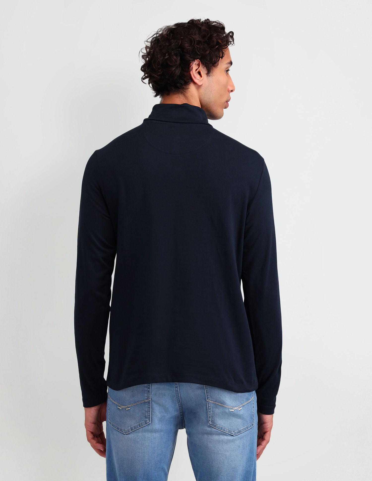 Outdoor Muscle Fit Solid T-Shirt Navy - U.S. POLO ASSN. | Large