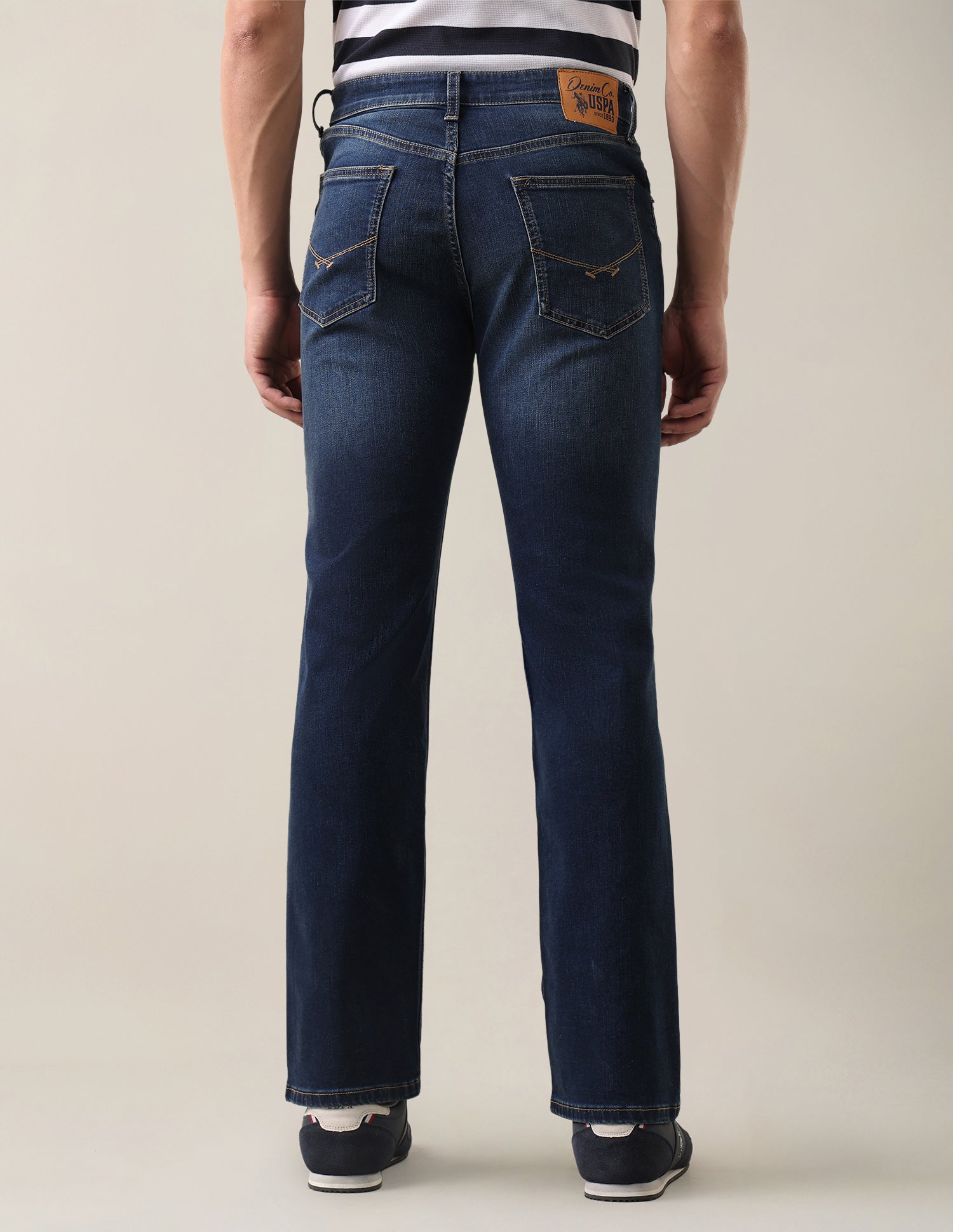 Connor Bootcut Fit Blue Jeans Indigo - U.S. Polo Assn. India | Large