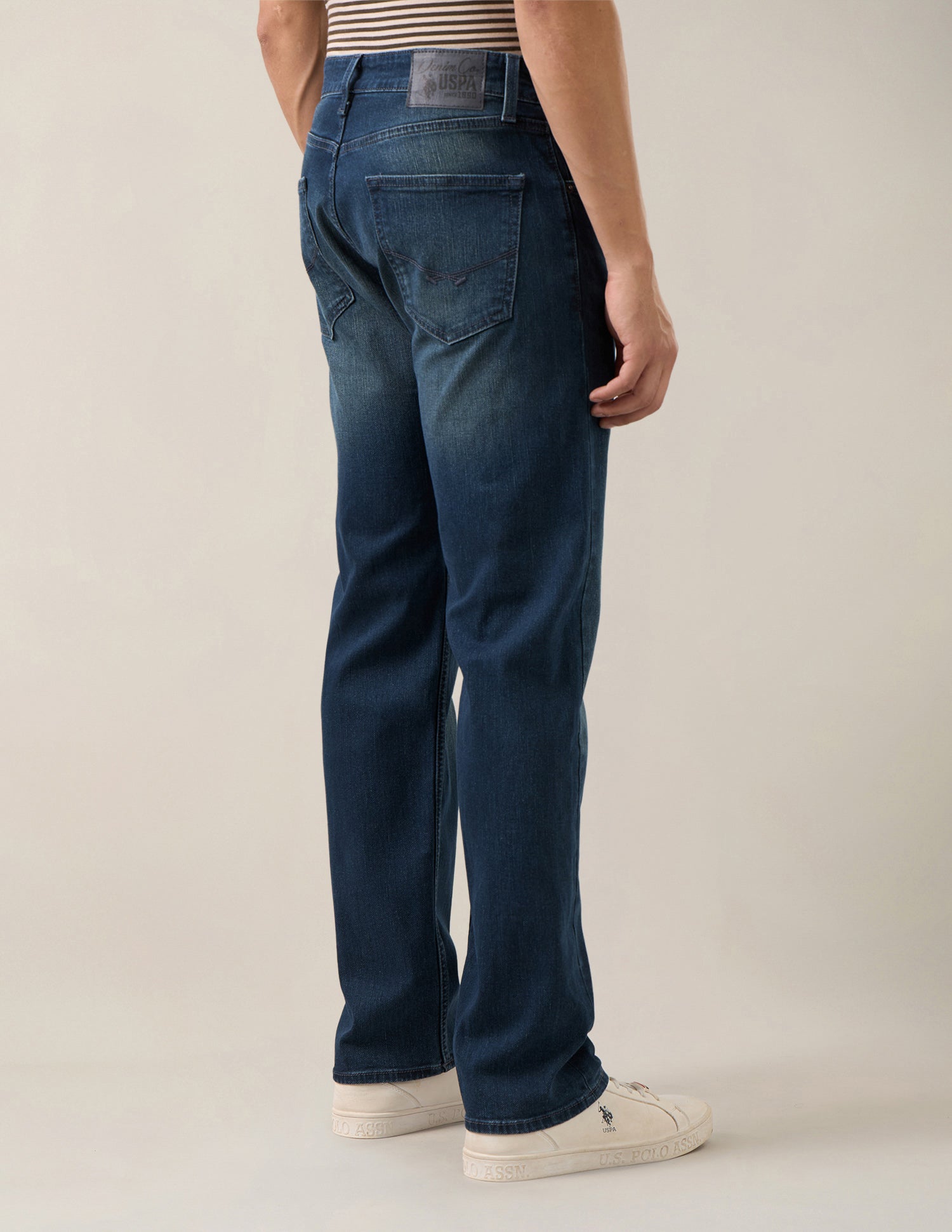 Mason Regular Straight Fit Blue Jeans Dark Blue - U.S. Polo Assn. India | Large