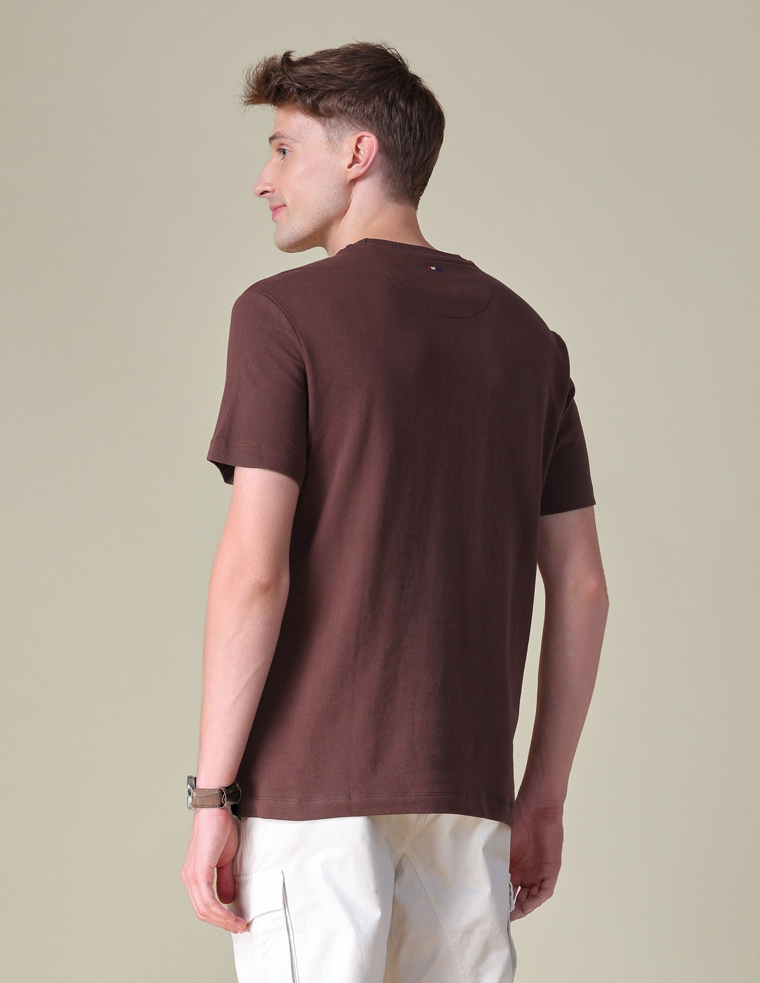 Graphic Brand Printed Relaxed Fit T-Shirt Choco - U.S. POLO ASSN. | Large