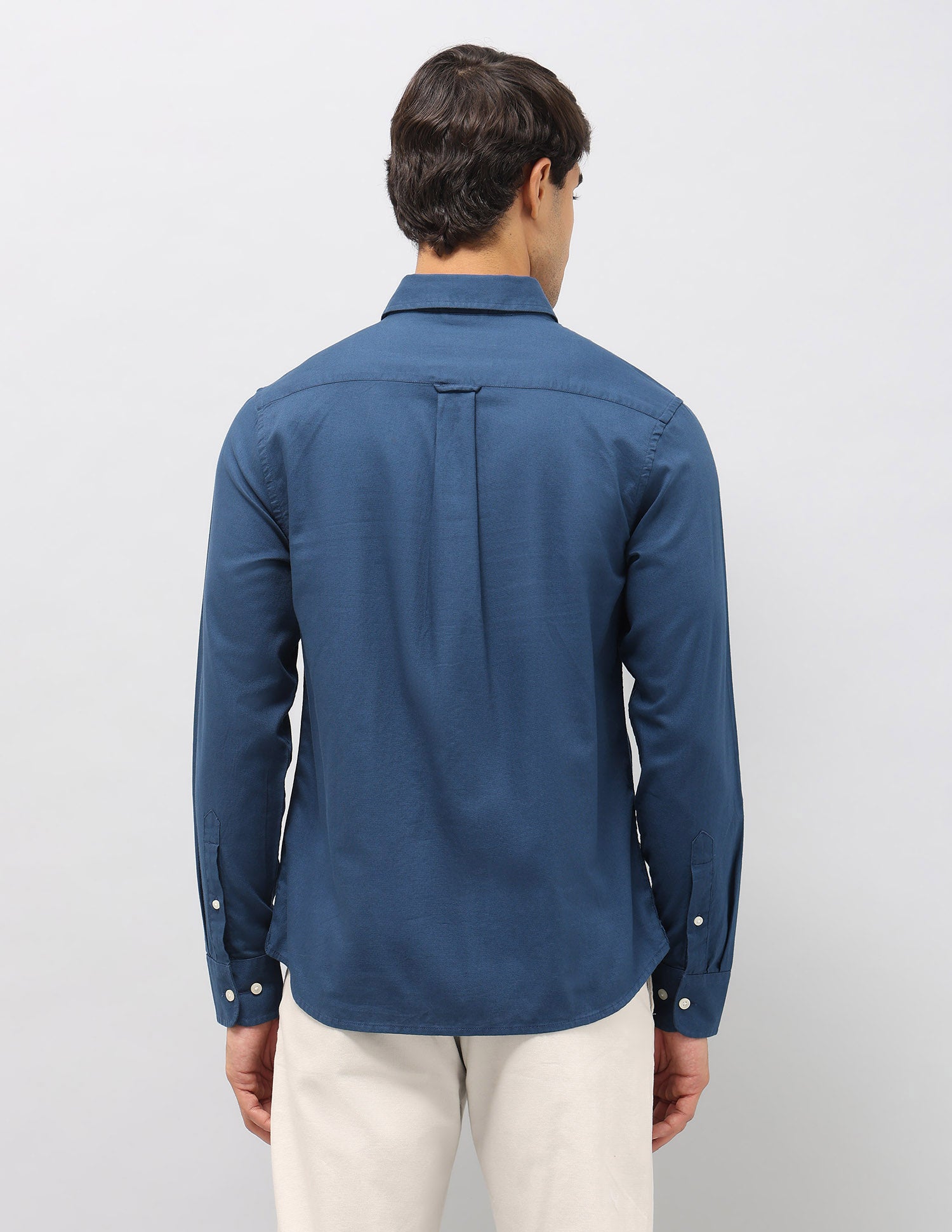 Dobby Tailored Fit Shirt Blue - U.S. POLO ASSN. | Large