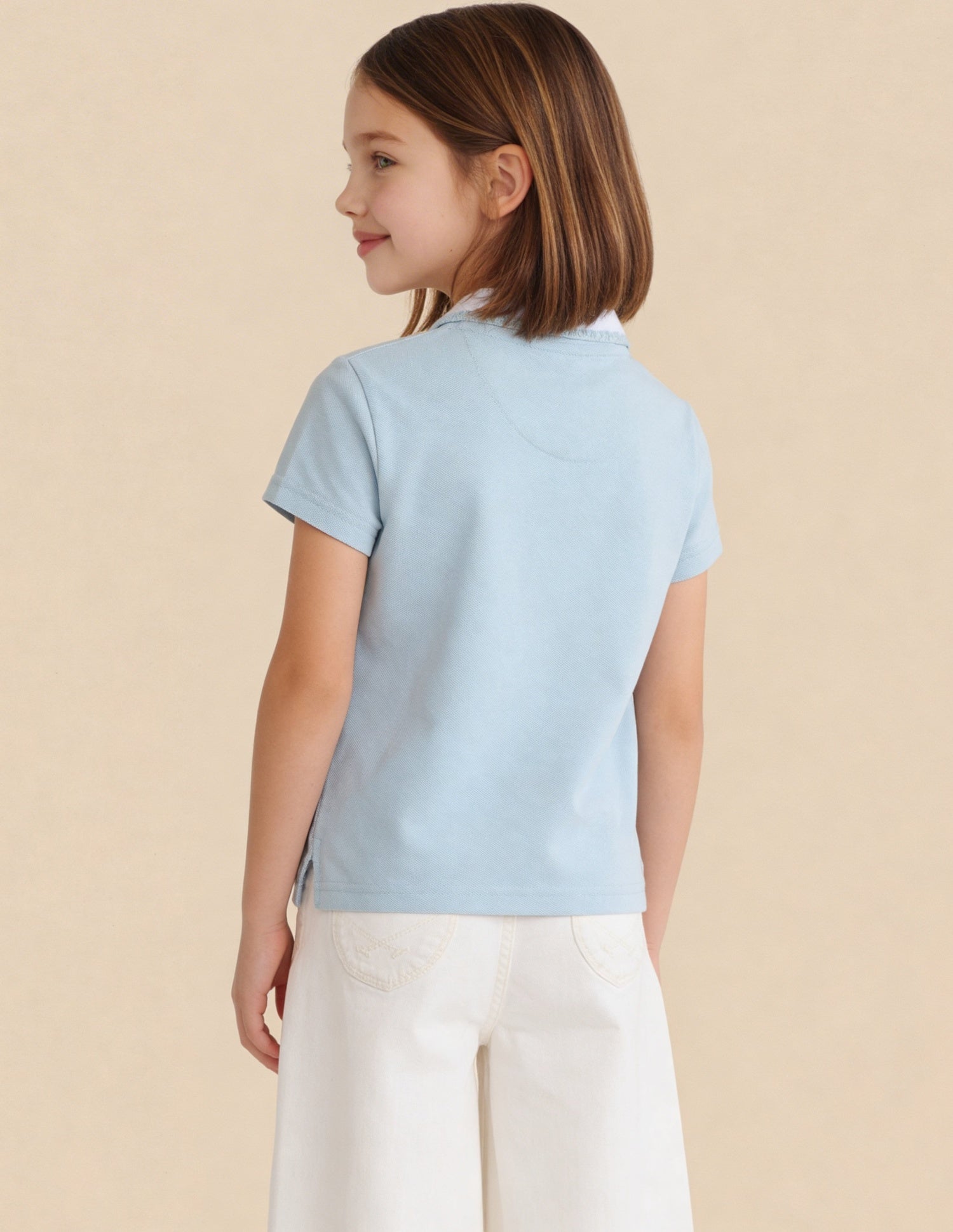 Regular Fit Solid Polo Shirt Light Blue - U.S. Polo Assn. India | Large