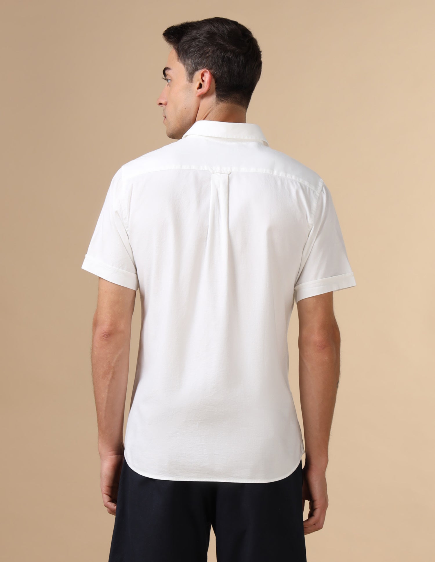 Dobby Pure Cotton Shirt White - U.S. POLO ASSN. | Large