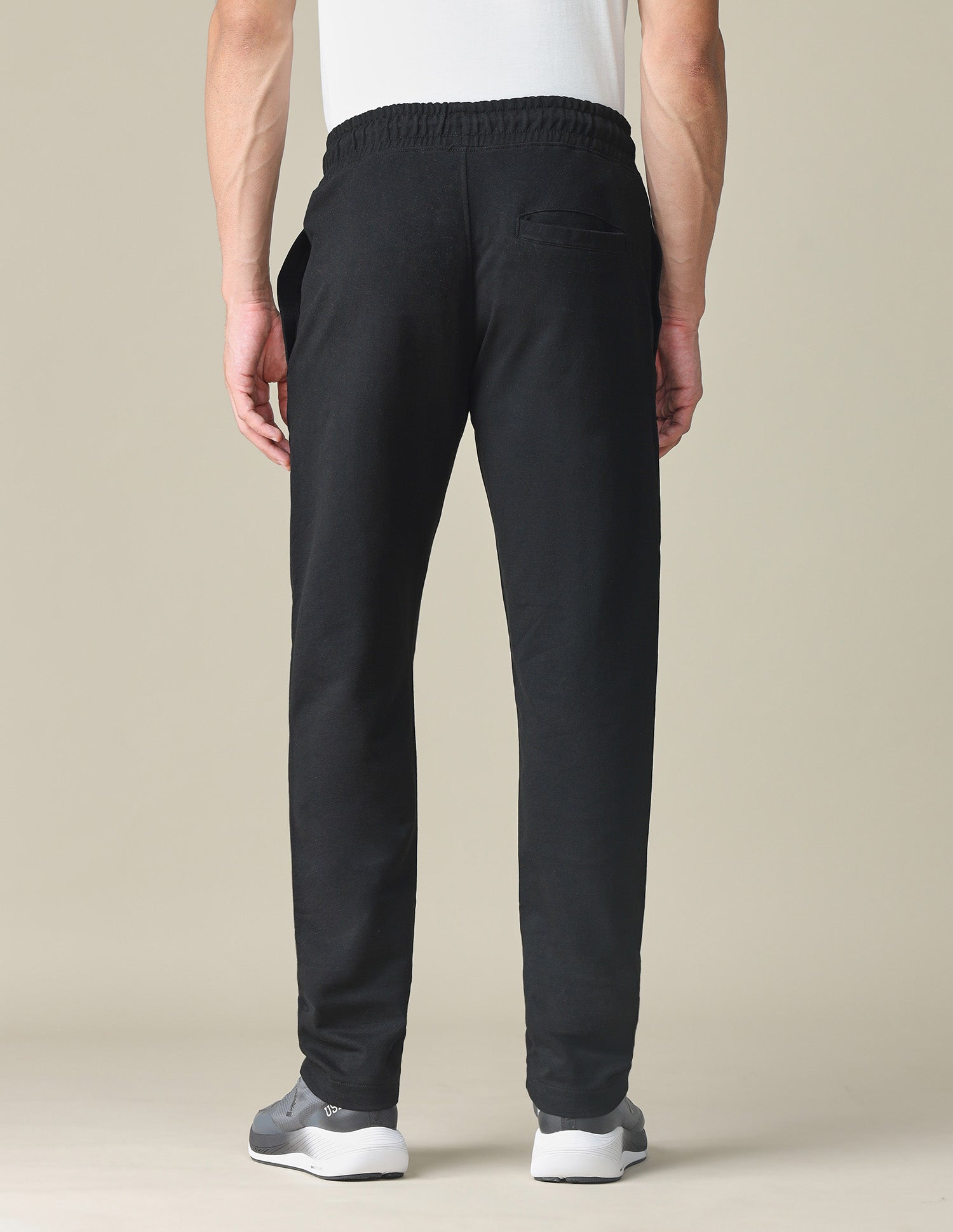 Solid Regular Fit Track Pants Black - U.S. POLO ASSN. | Large