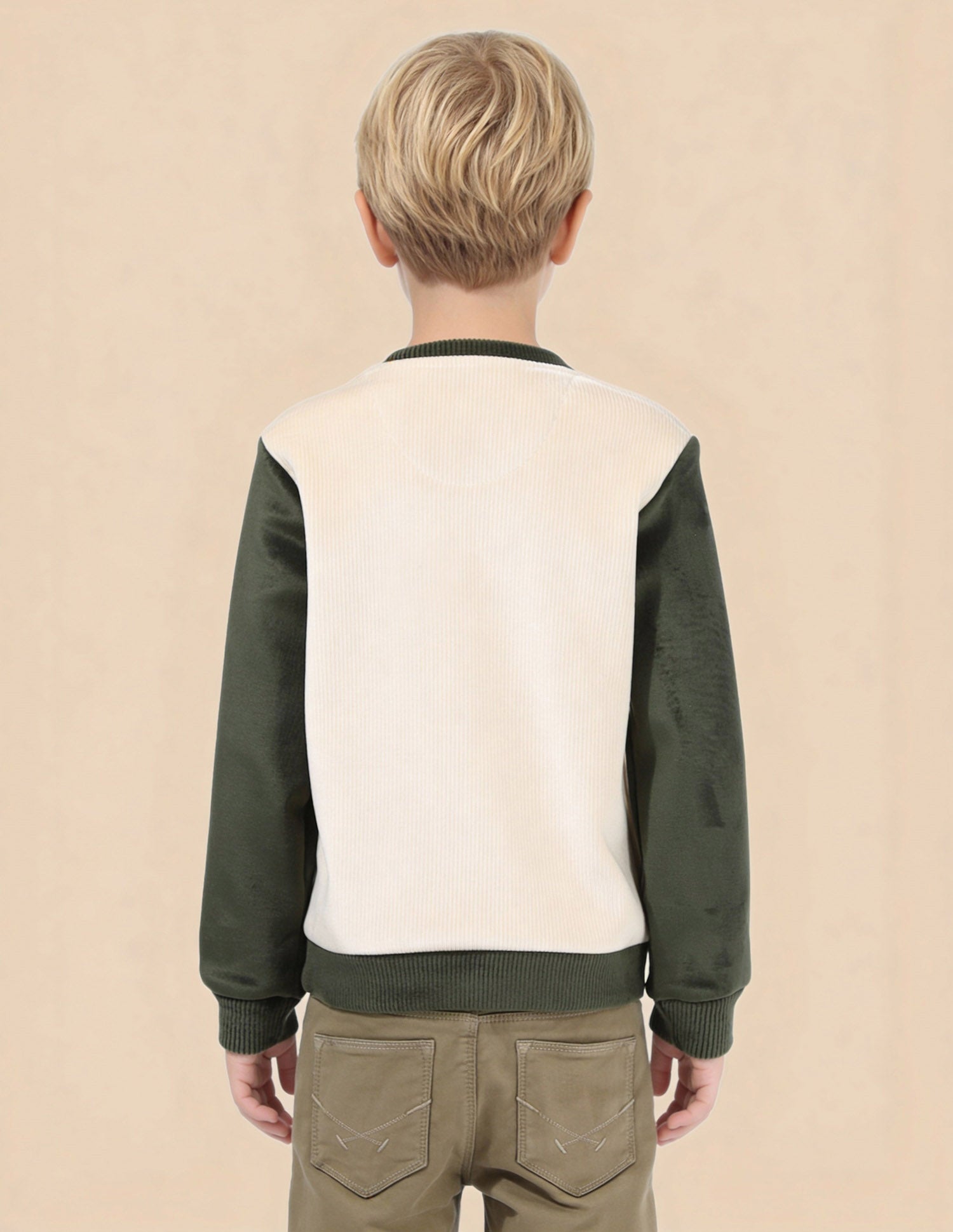 Boys Brand Embroidered Regular Fit Sweatshirt Olive - U.S. Polo Assn. India | Large