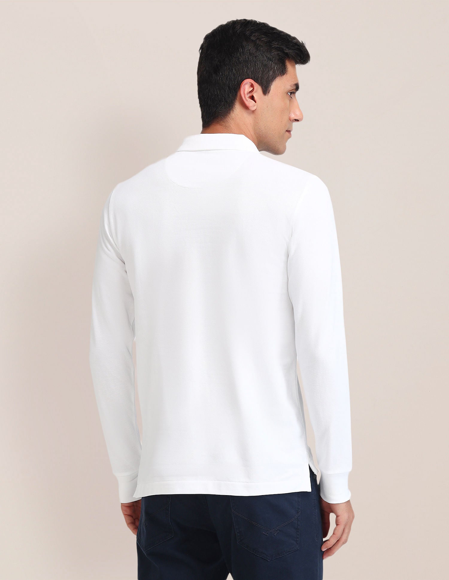 Slim Fit Printed Polo Shirt White - U.S. POLO ASSN. | Large