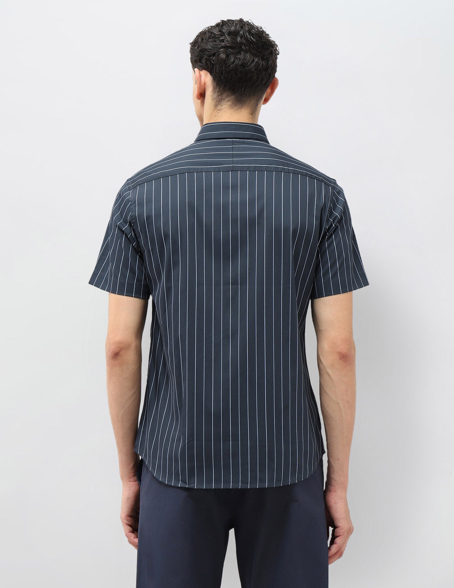 Vertical Striped Twill Shirt Teal - U.S. POLO ASSN. | Large