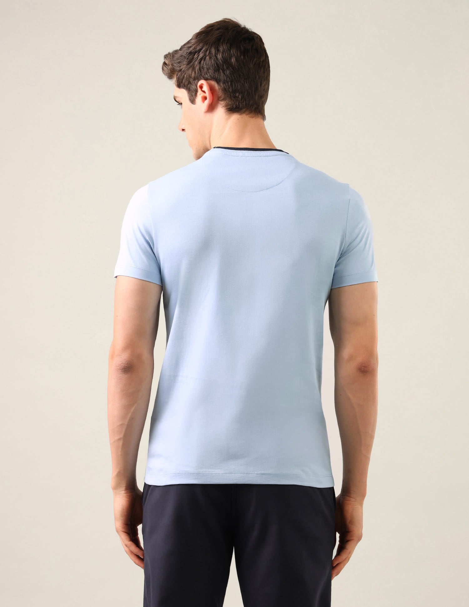 Solid Regular Fit T-Shirt Blue - U.S. Polo Assn. India | Large