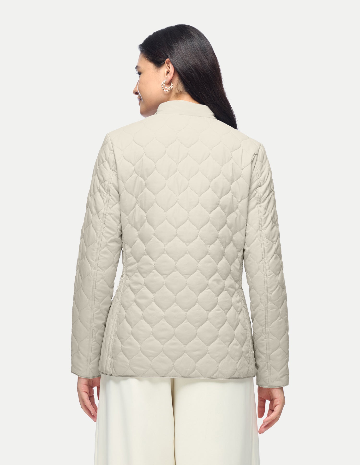 Solid Regular Fit Quilted Jacket Grey - U.S. Polo Assn. India | Large