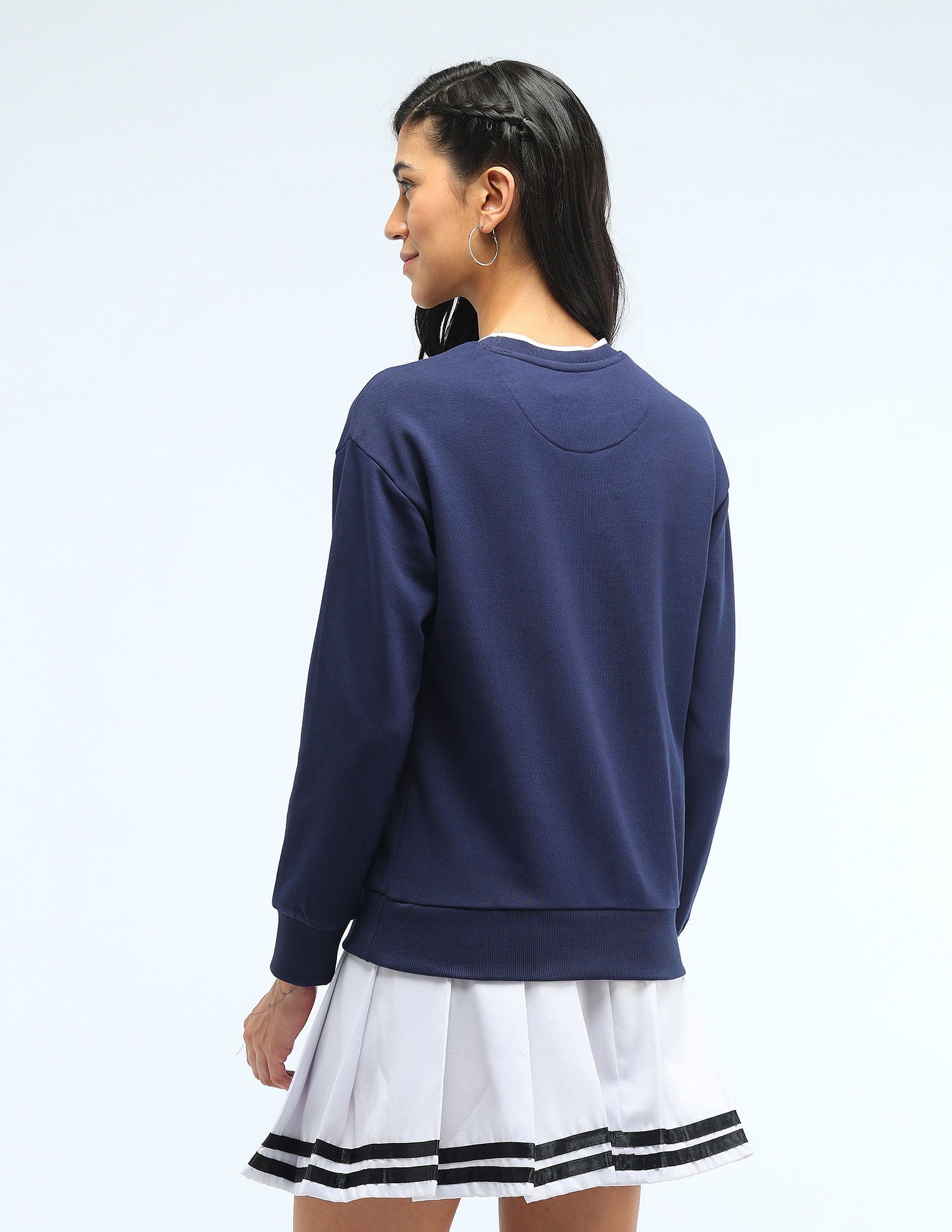 Brand Printed Regular Fit Sweatshirt Navy - U.S. POLO ASSN. | Large