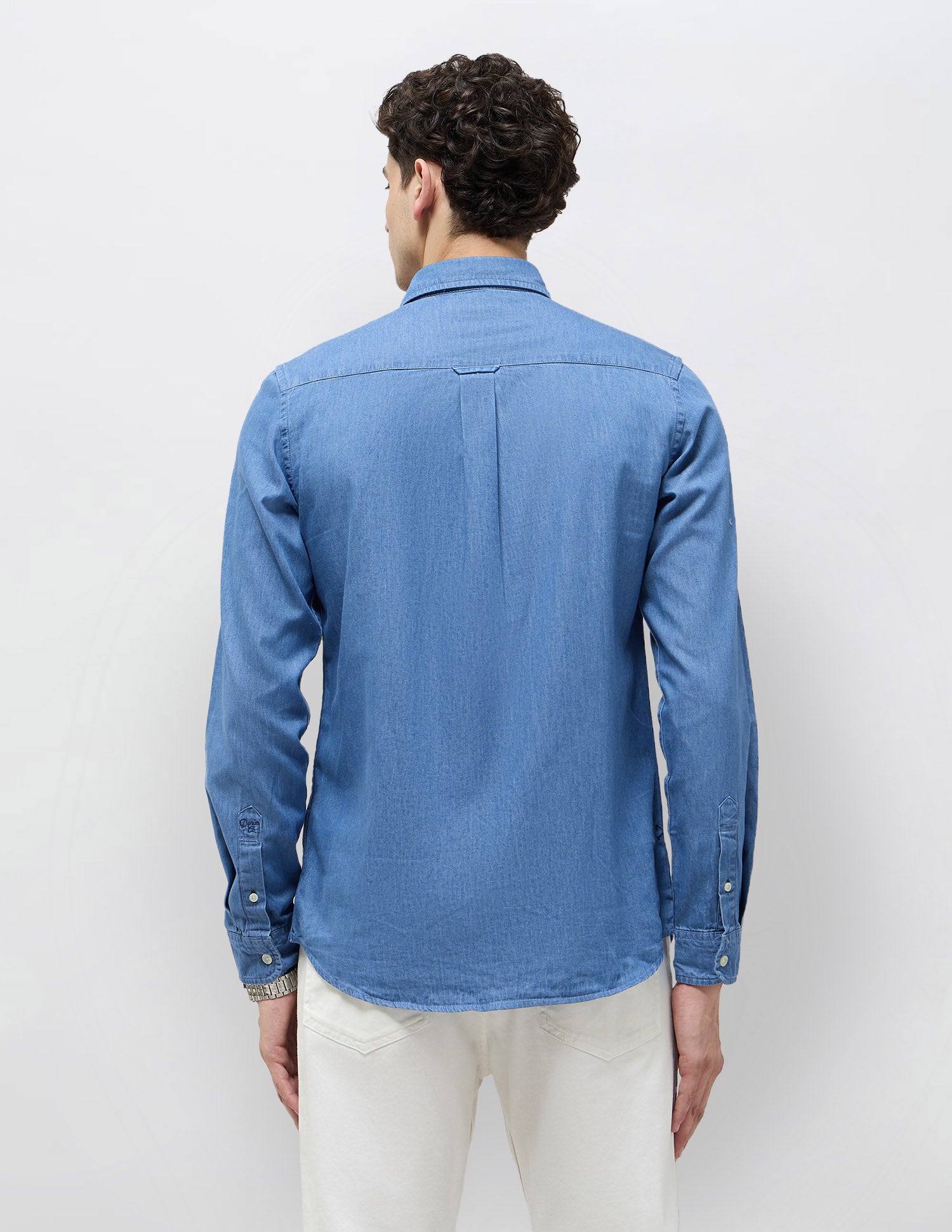 Twill Slim Fit Shirt Indigo - U.S. POLO ASSN. | Large