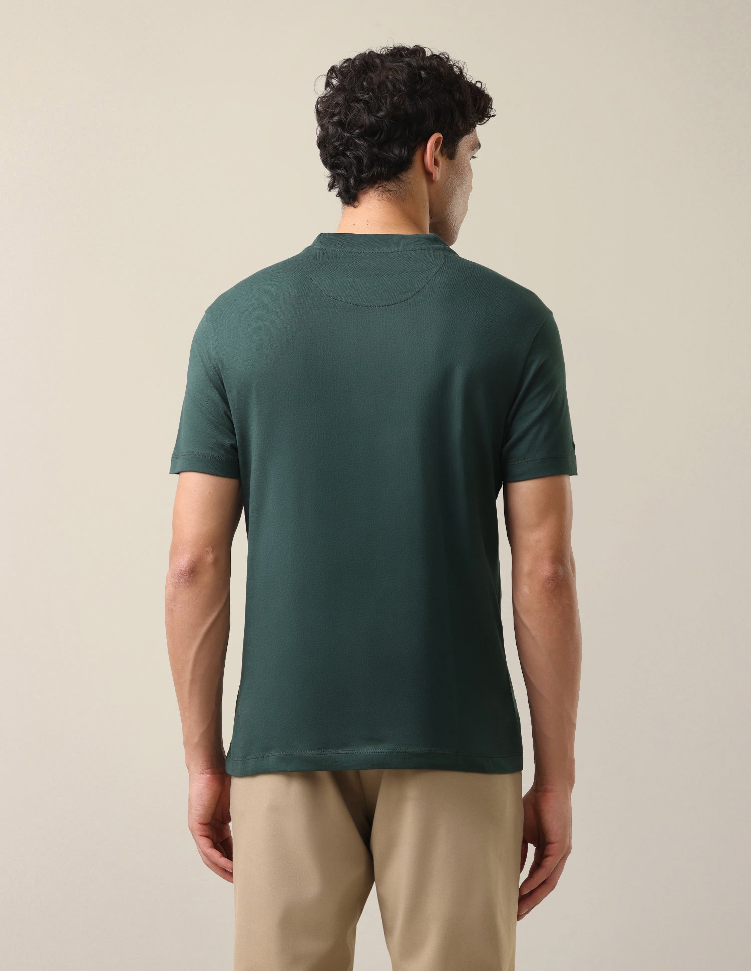 Graphic Brand Printed Slim Fit T-Shirt Dark Green - U.S. Polo Assn. India | Large