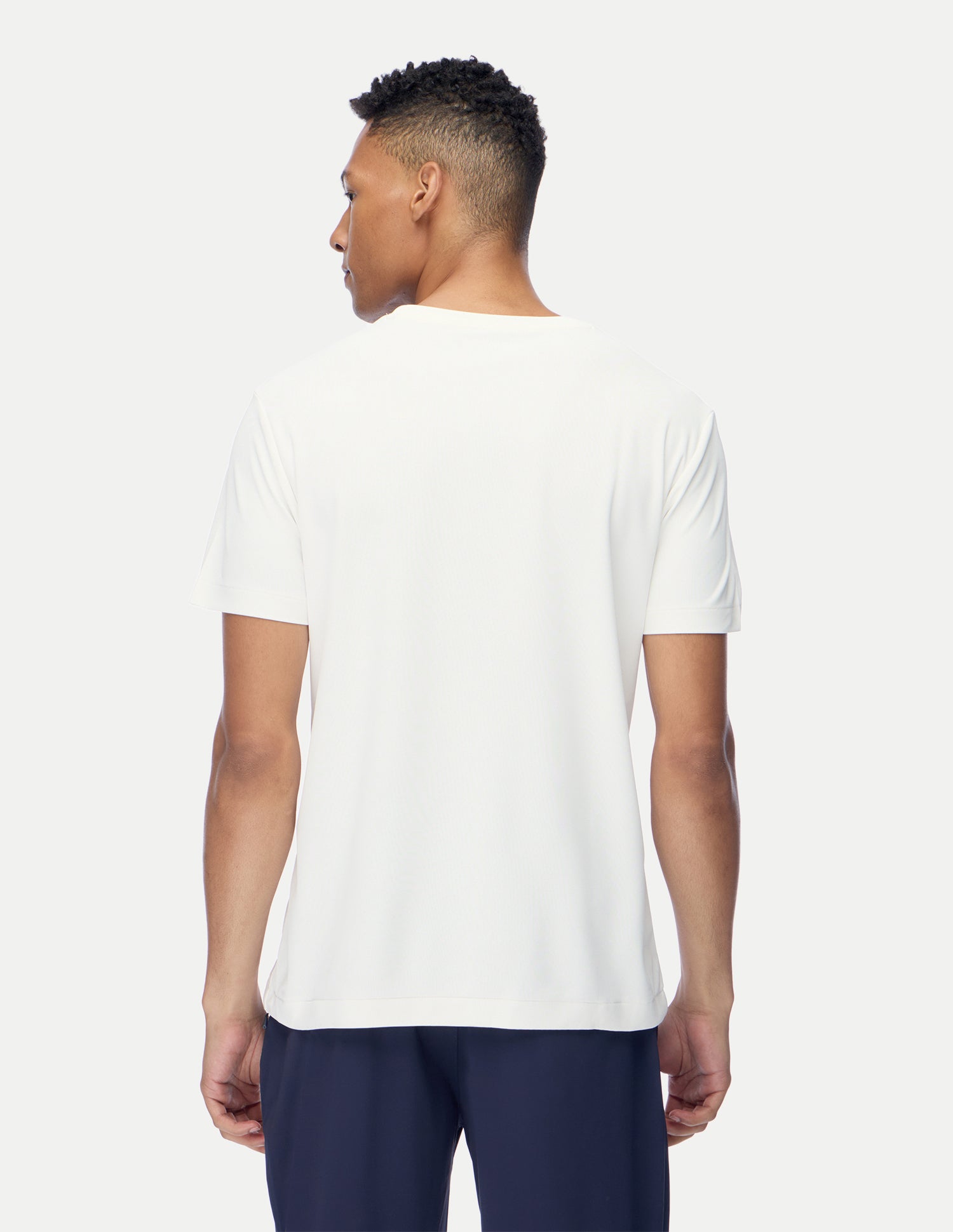 Horizontal Striped Regular Fit Active T-Shirt White - U.S. Polo Assn. India | Large
