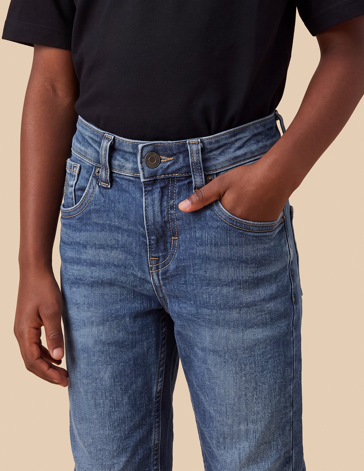 Relaxed Fit Blue Jeans Blue - U.S. Polo Assn. India | Large