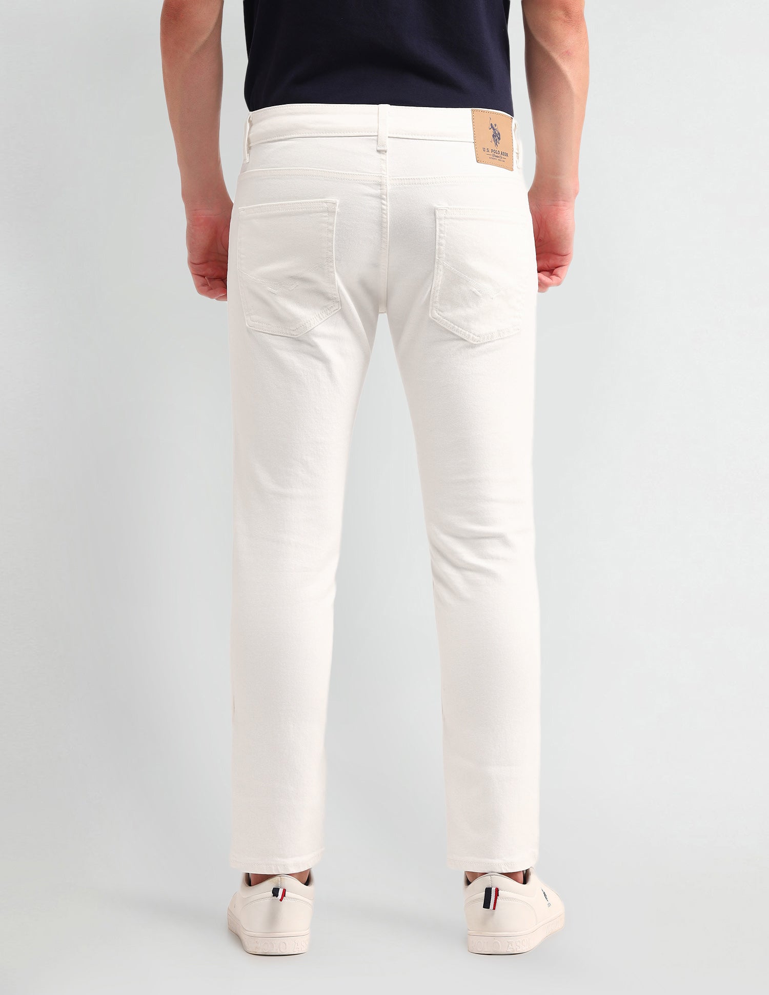 Henry Tapered Cropped Fit Jeans White - U.S. Polo Assn. India | Large