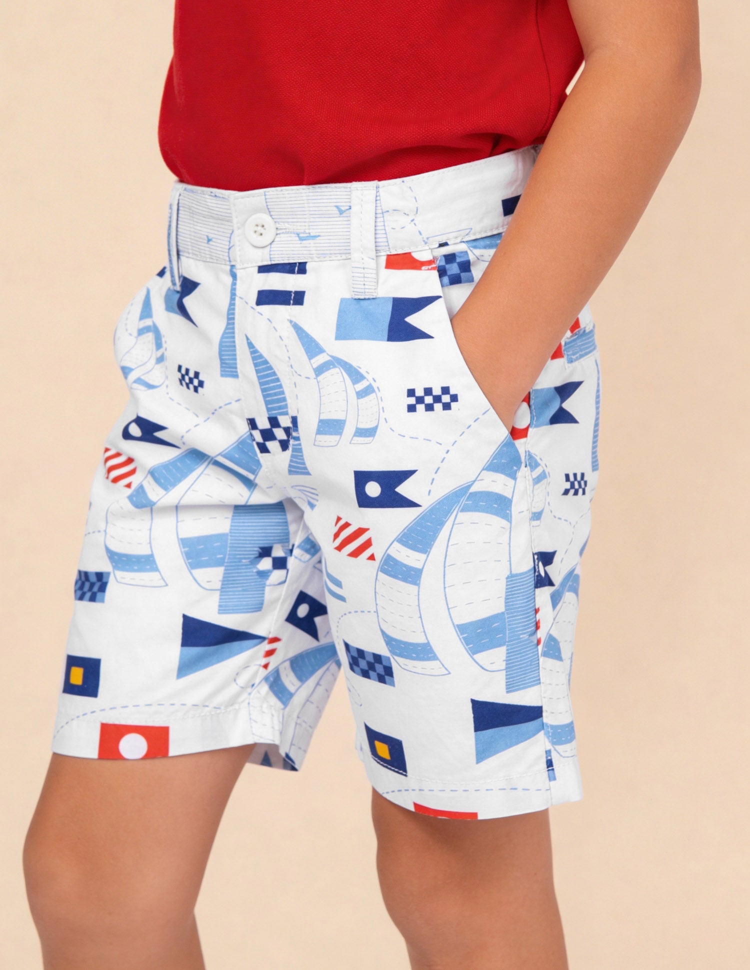 Graphic Printed Relaxed Fit Shorts Blue - U.S. Polo Assn. India | Large