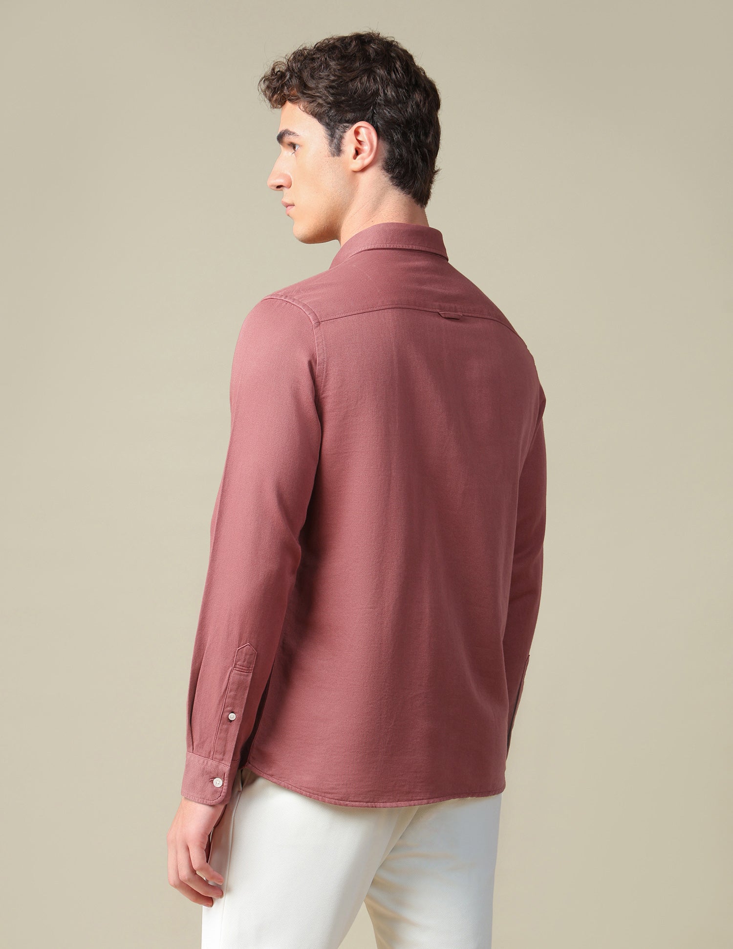 Solid Regular Fit Shirt Rust - U.S. Polo Assn. India | Large