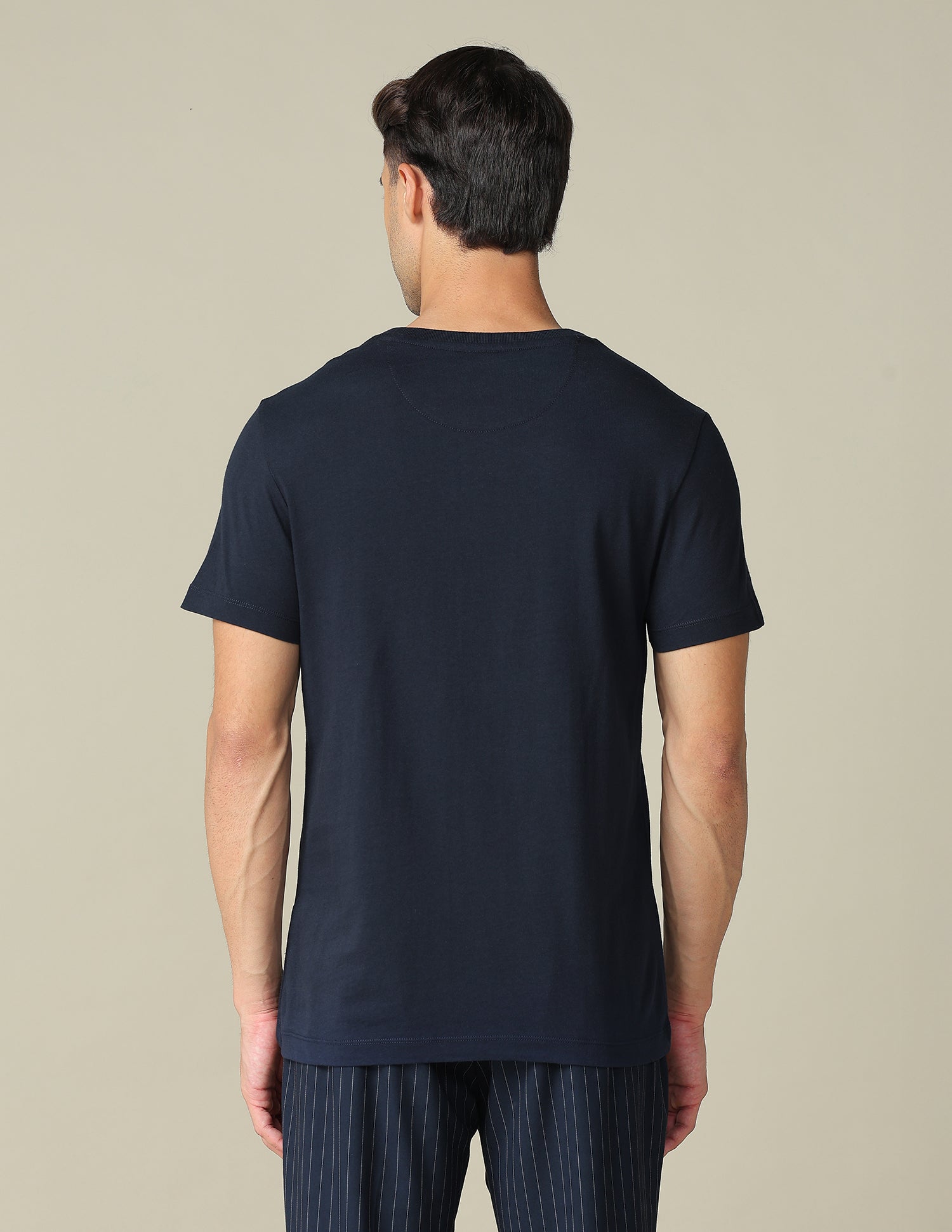 Brand Embossed Regular Fit T- Shirt Navy - U.S. POLO ASSN. | Large