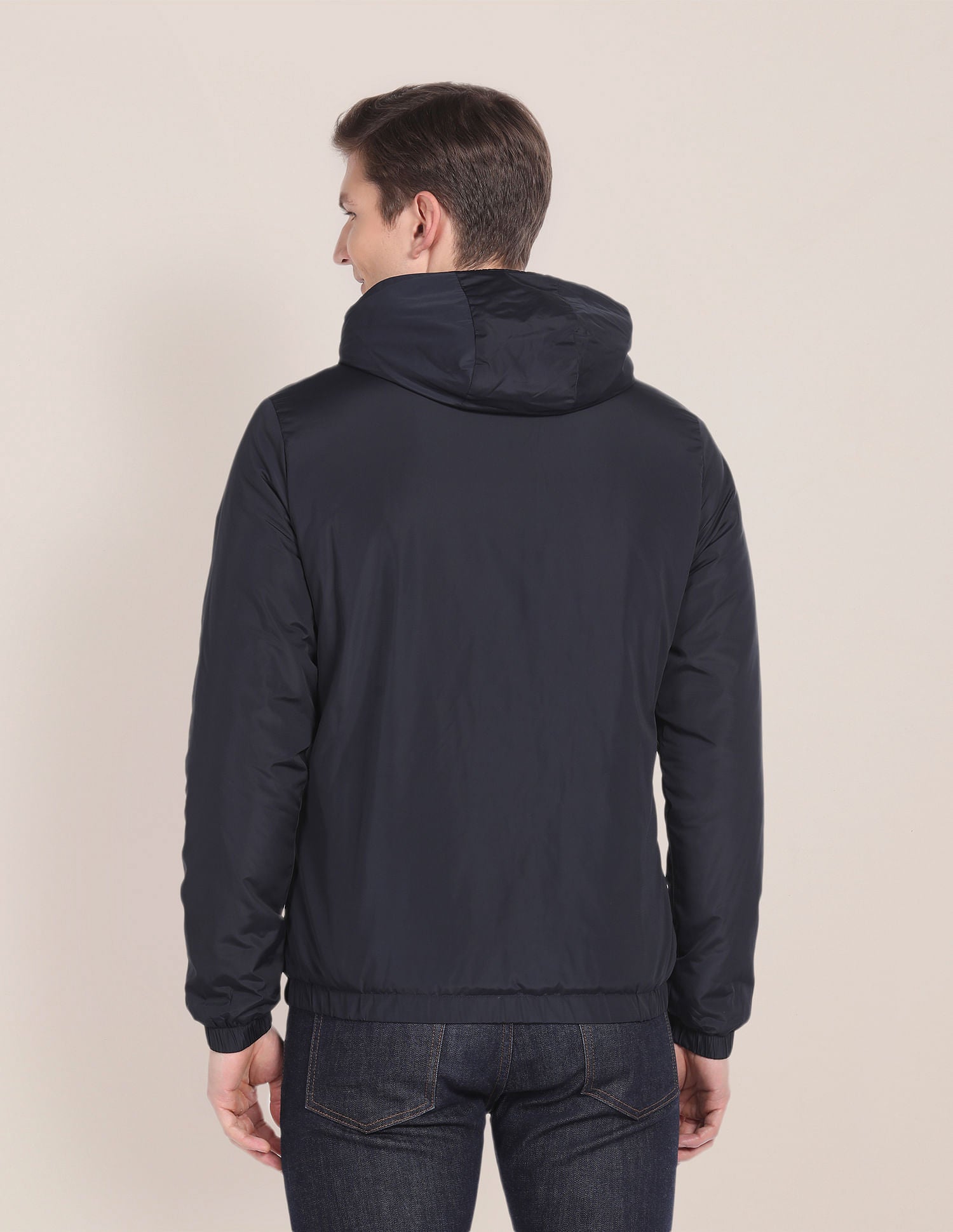 Solid Hooded Jacket Navy - U.S. POLO ASSN. | Large