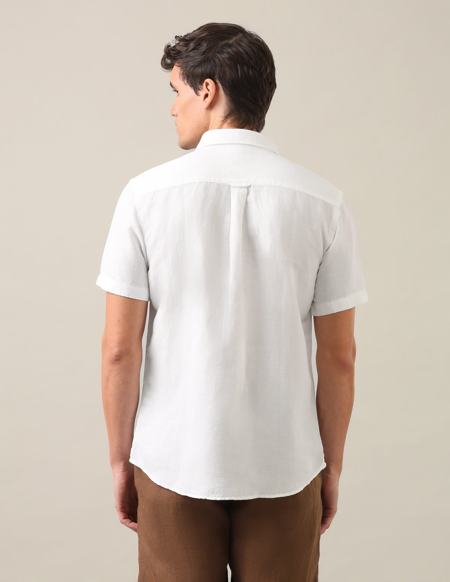 Solid Regular Fit Shirt White - U.S. Polo Assn. India | Large