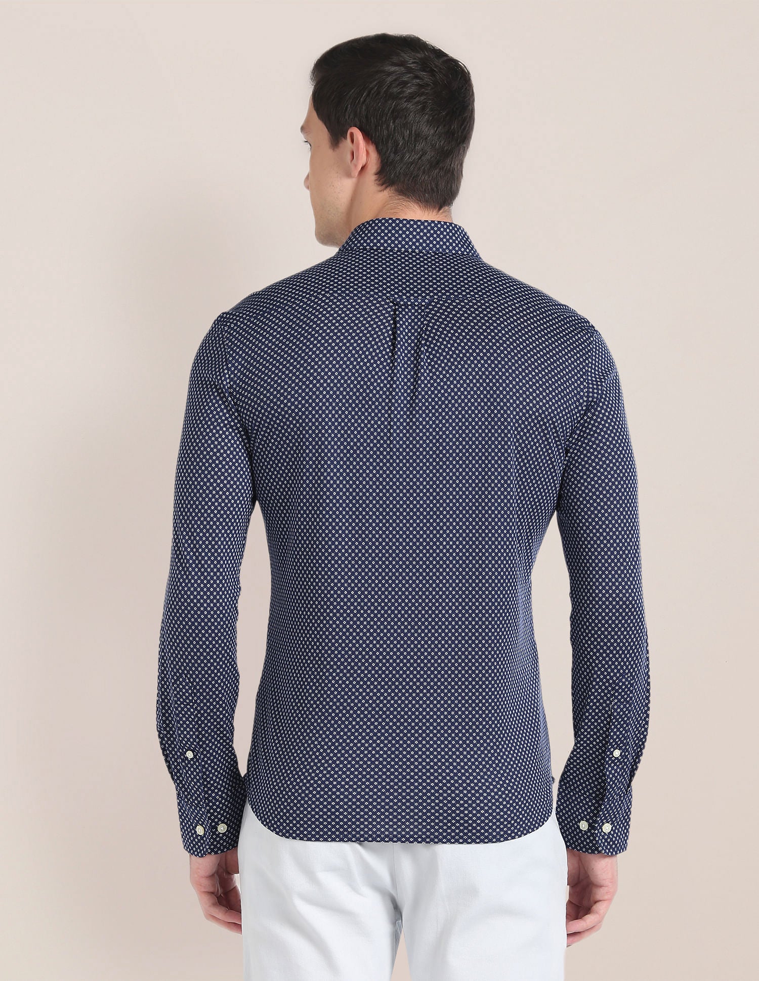 Geometric Print Casual Shirt Navy - U.S. POLO ASSN. | Large