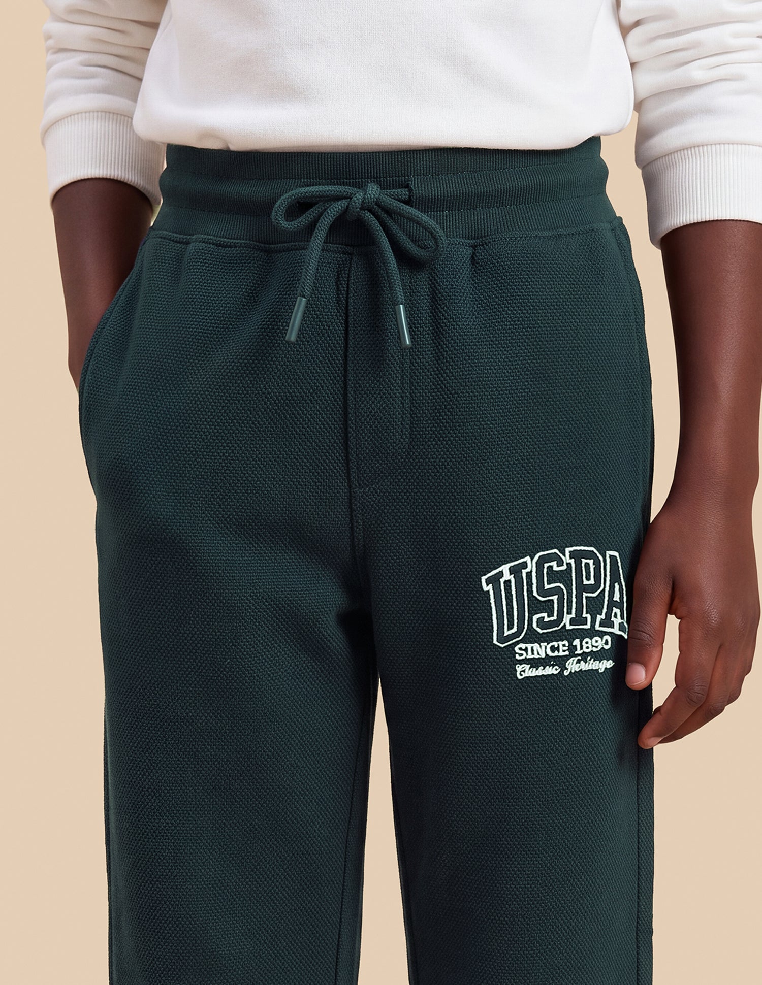 Mid Rise Regular Fit Sweatpants Teal - U.S. Polo Assn. India | Large