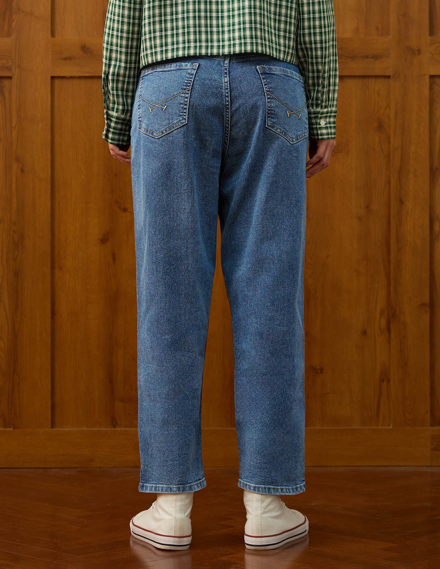 High Rise Carrot Fit Jeans Blue - U.S. POLO ASSN. | Large