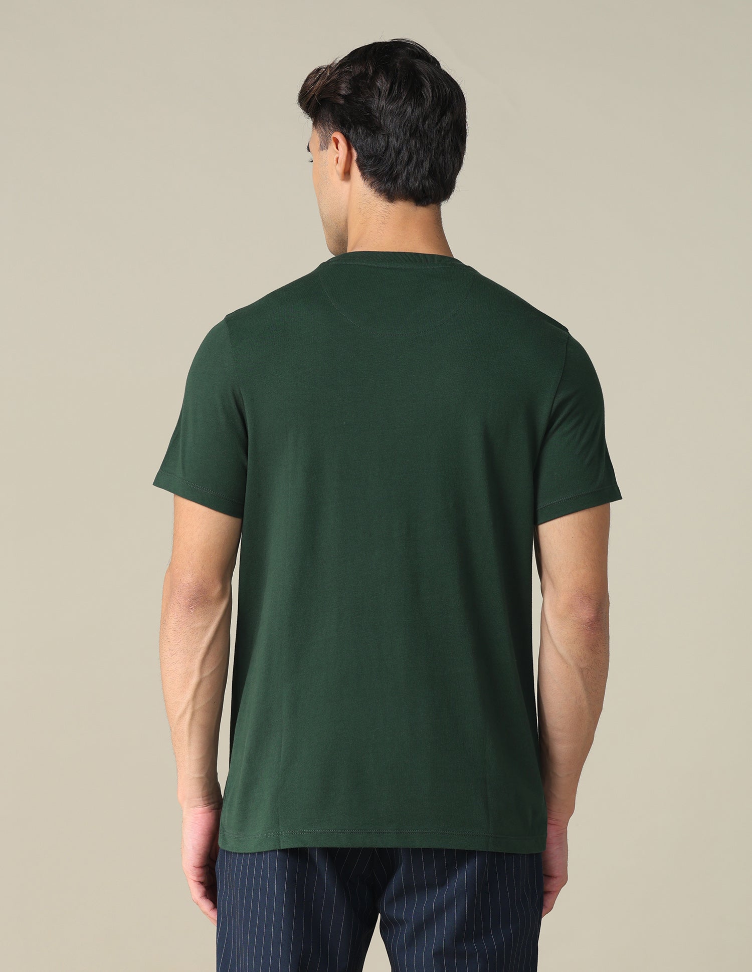 Horizontal Striped Regular Fit T-shirt Dark Olive - U.S. POLO ASSN. | Large