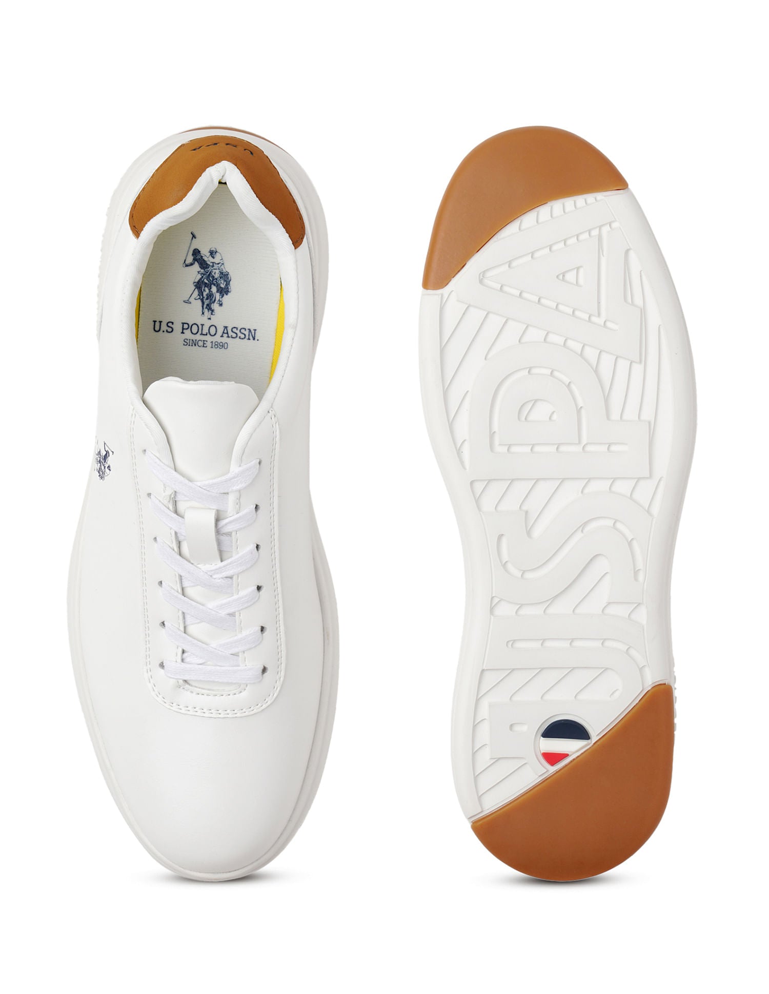 Men Zoro White All Day Sneakers White - U.S. Polo Assn. India | Large