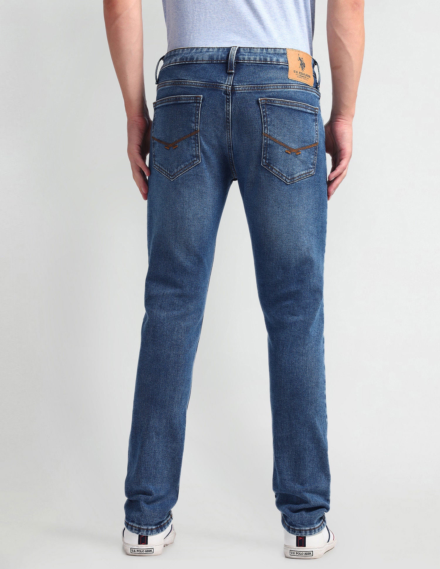 Regallo Skinny Fit Blue Jeans Blue - U.S. Polo Assn. India | Large