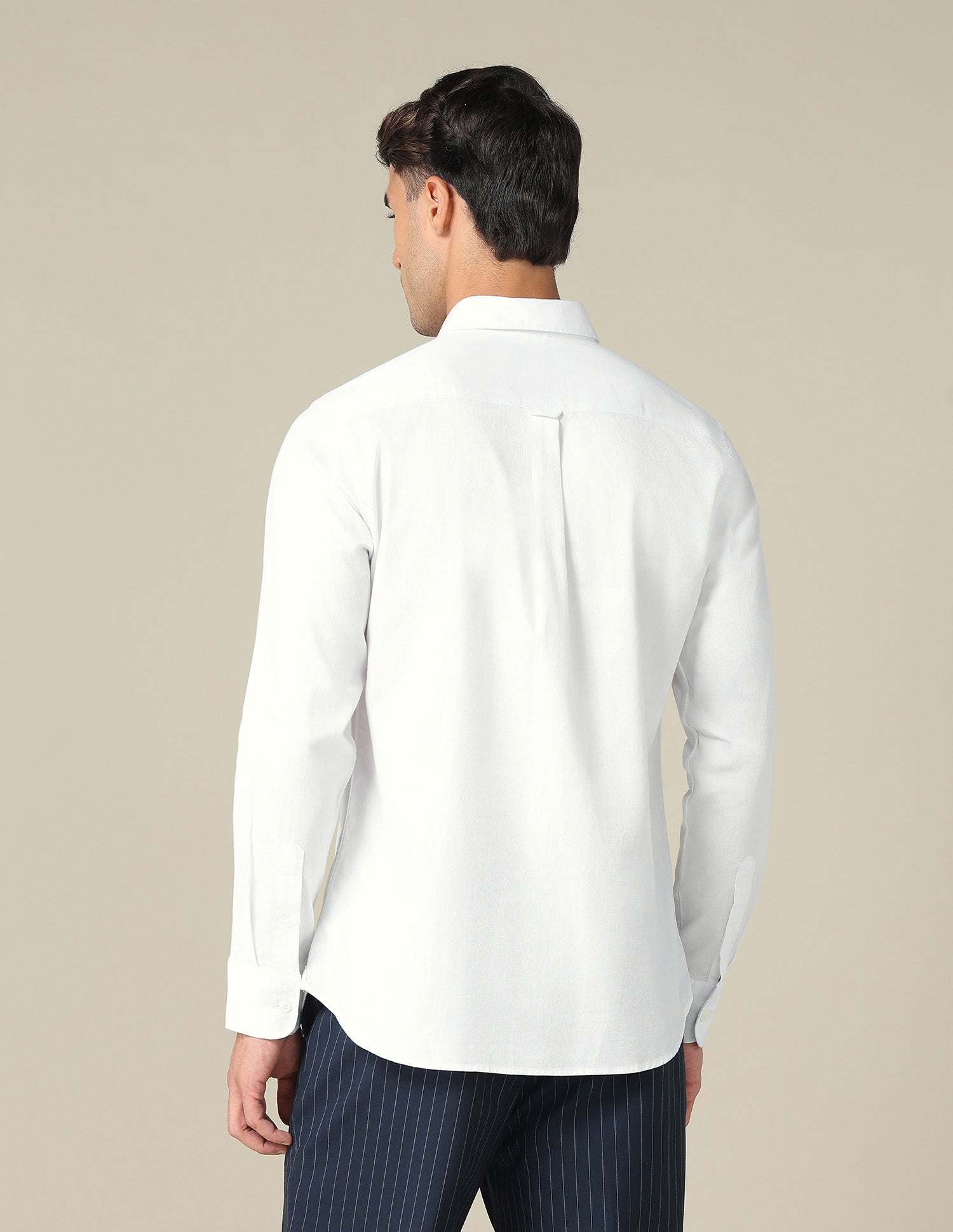 Tailored Fit Dobby Shirt White - U.S. POLO ASSN. | Large