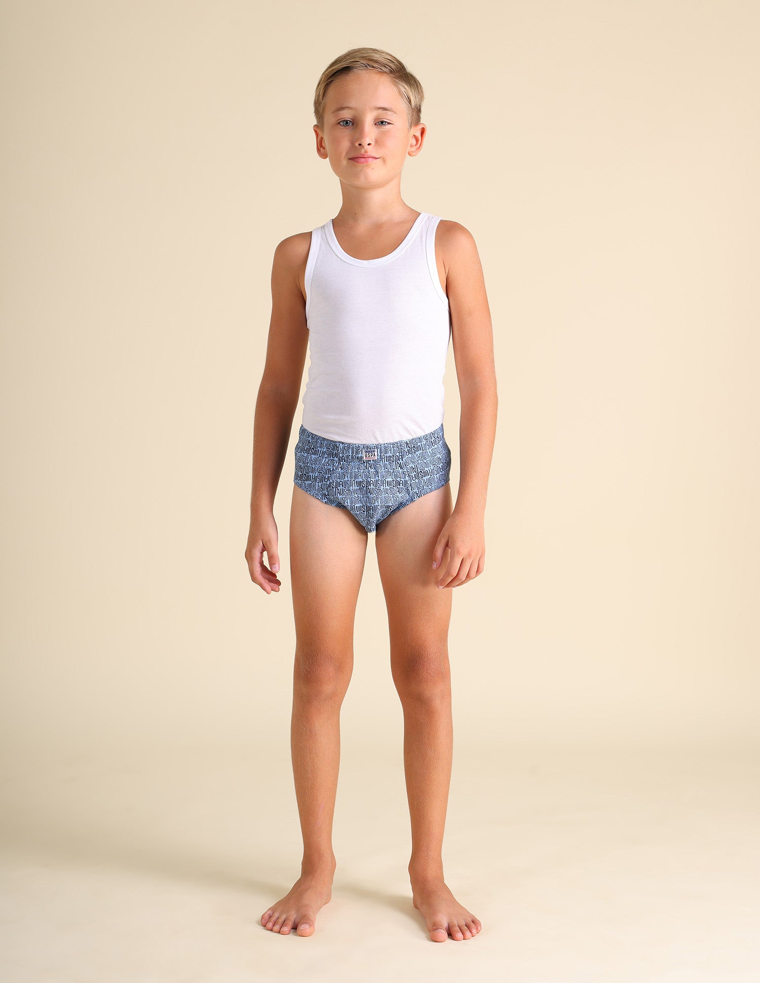 Mid Rise Pure Cotton EKB02 Briefs - Pack Of 3 Red, Blue and Navy - U.S. POLO ASSN. | Large