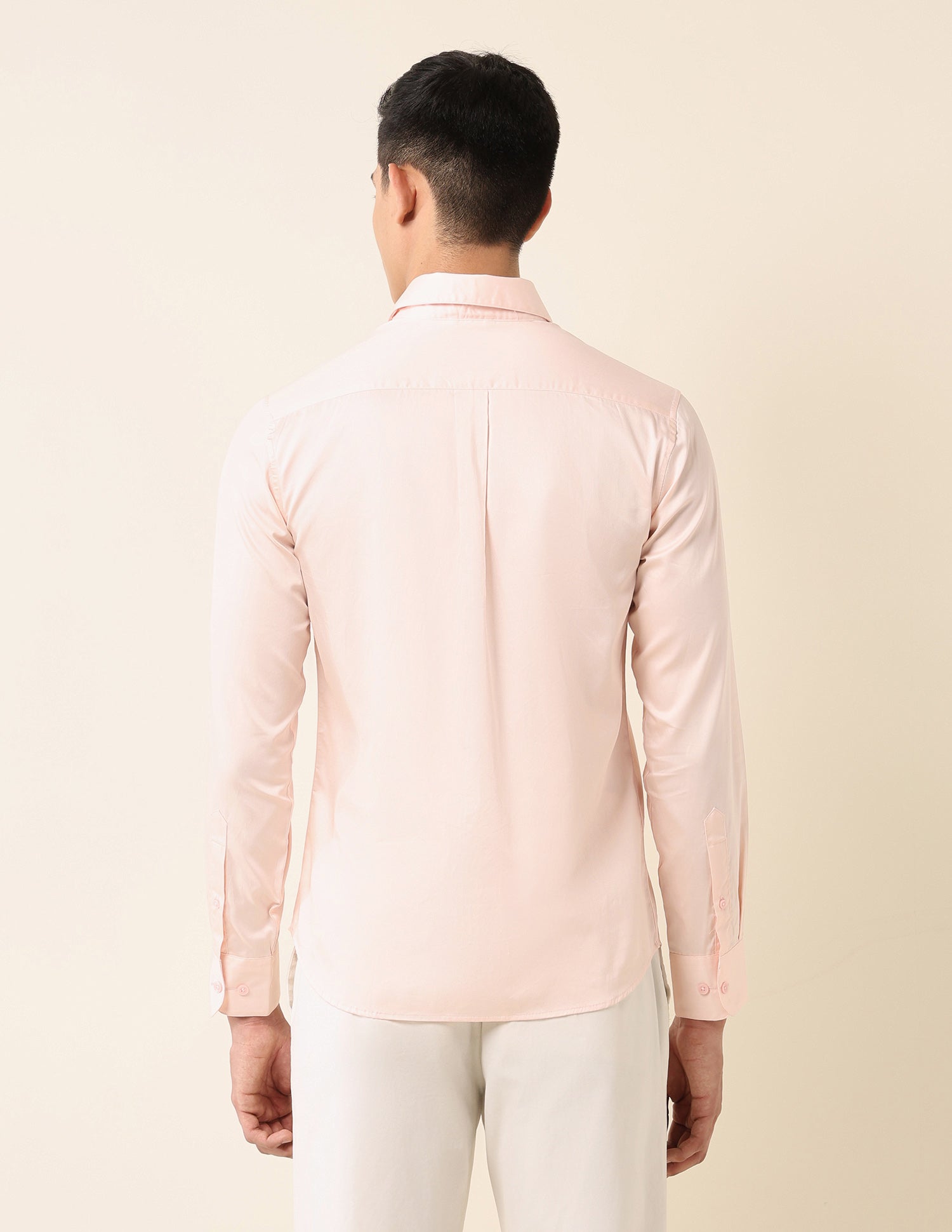 Solid Pure Cotton Shirt Pink - U.S. Polo Assn. India | Large